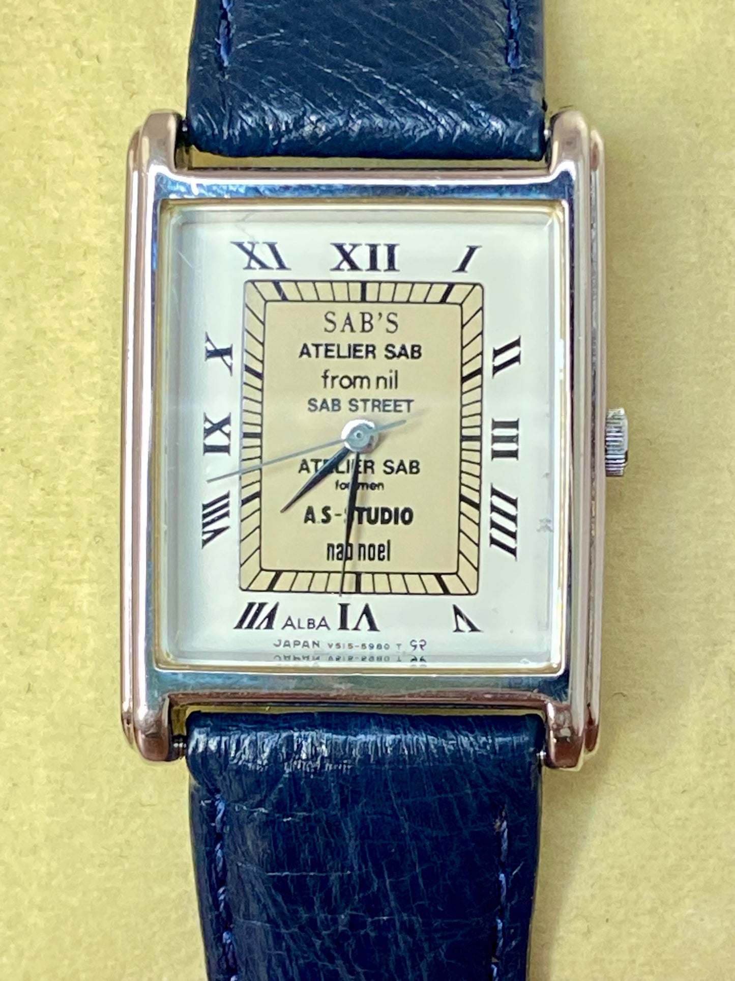 Rare Vintage Seiko Quartz Alba V515-5480, SABS Tank, February 1999