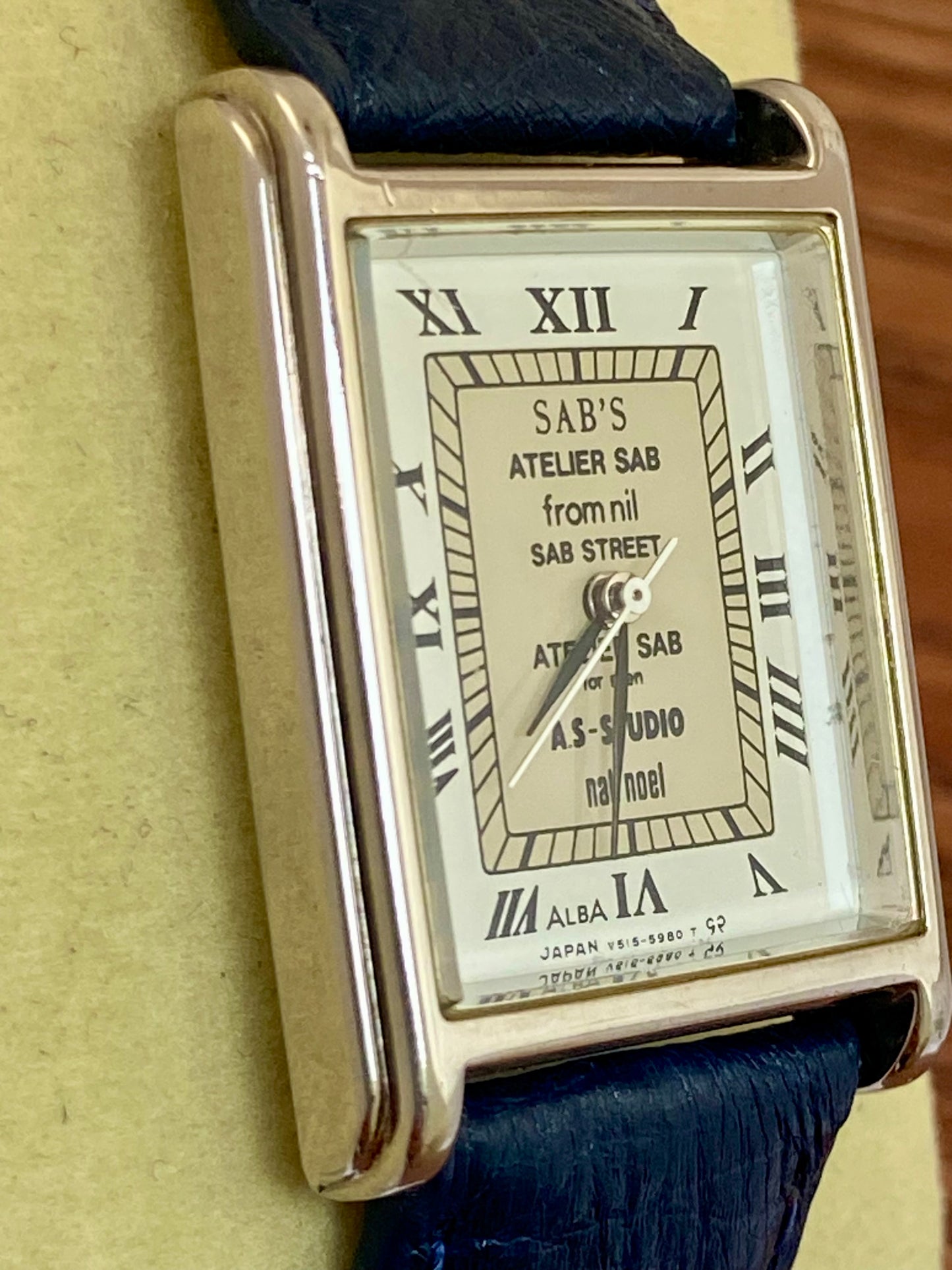 Rare Vintage Seiko Quartz Alba V515-5480, SABS Tank, February 1999