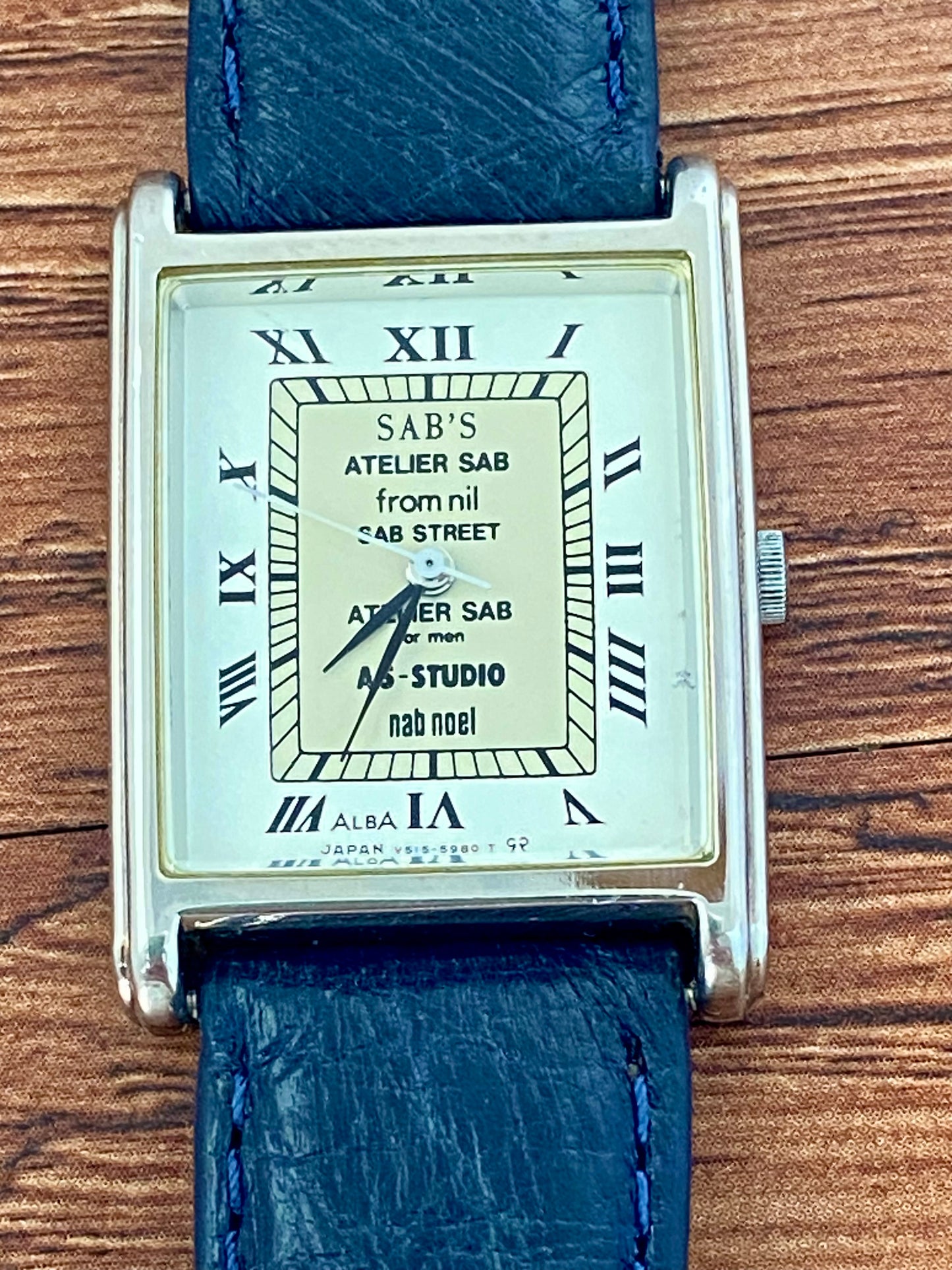 Rare Vintage Seiko Quartz Alba V515-5480, SABS Tank, February 1999