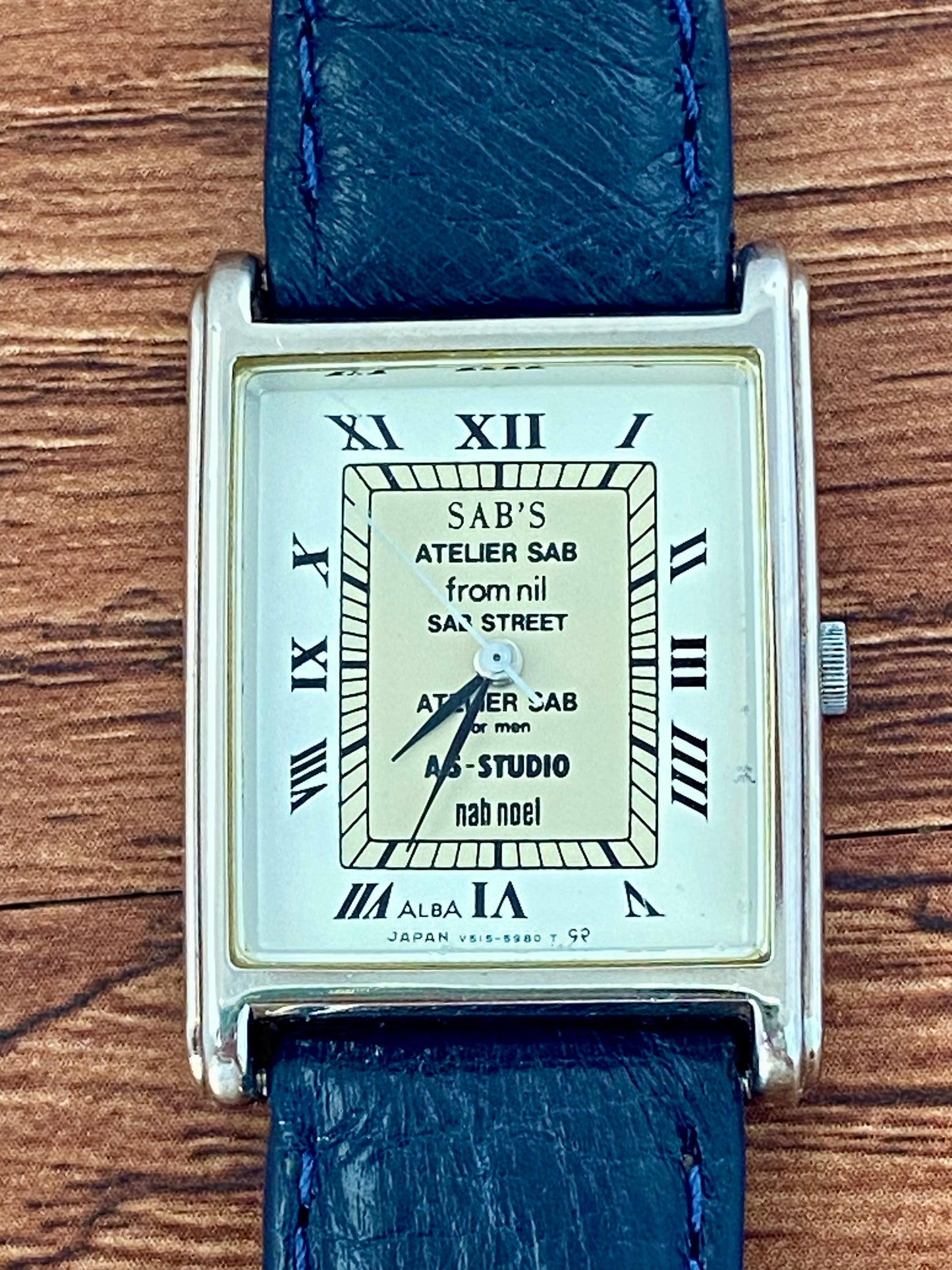 Rare Vintage Seiko Quartz Alba V515-5480, SABS Tank, February 1999