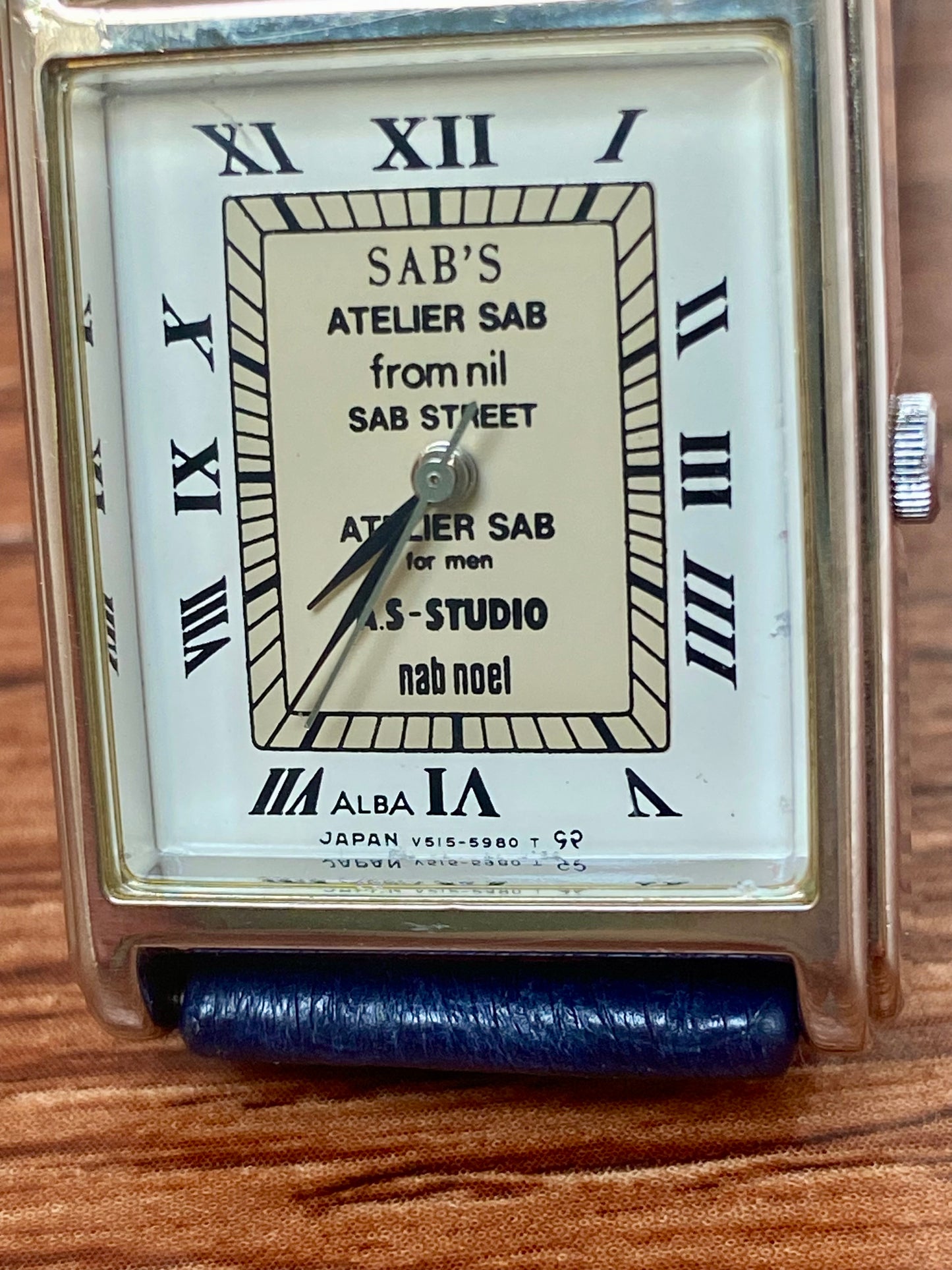 Rare Vintage Seiko Quartz Alba V515-5480, SABS Tank, February 1999