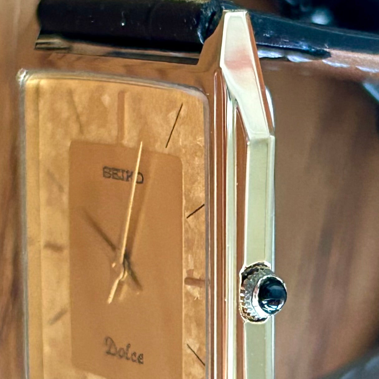 Vintage Seiko Dolce 7740-5000 Quartz Gold Flake January 1987 UK VINTAGE WATCH LTD