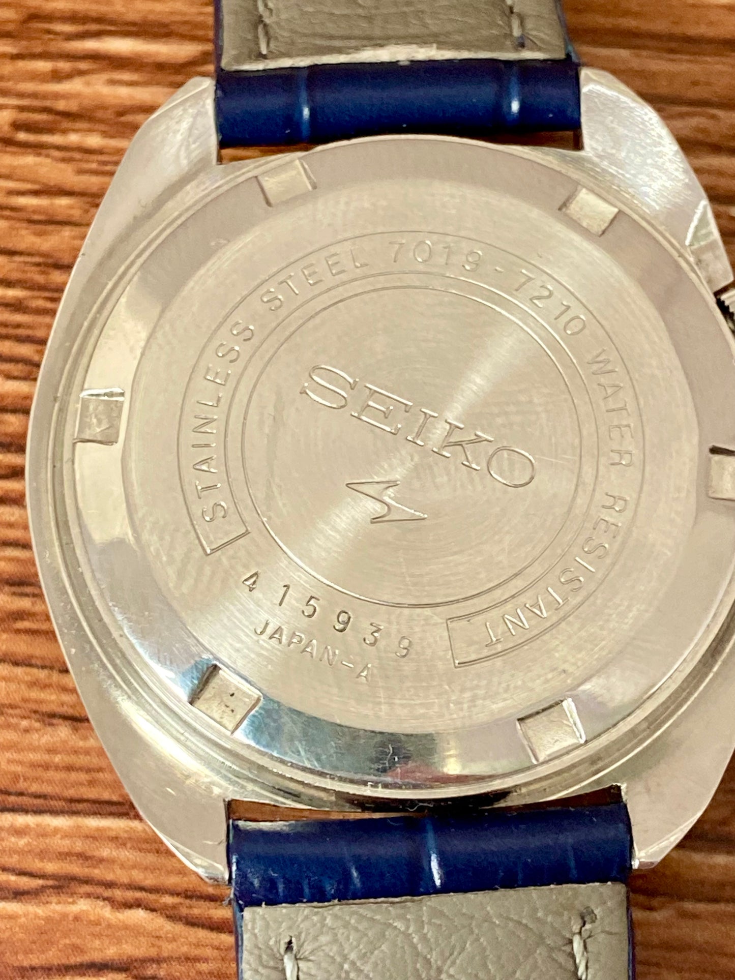 Vintage Seiko 5 Actus 7019-7210 Blue SERVICED Auto January 1974