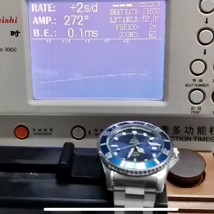 COMING SOON! SERVICED Vintage September 1990 Elgin Deep Sea International FL-531N-SL Blue Automatic Diving Watch - PRE-ORDER NOW!