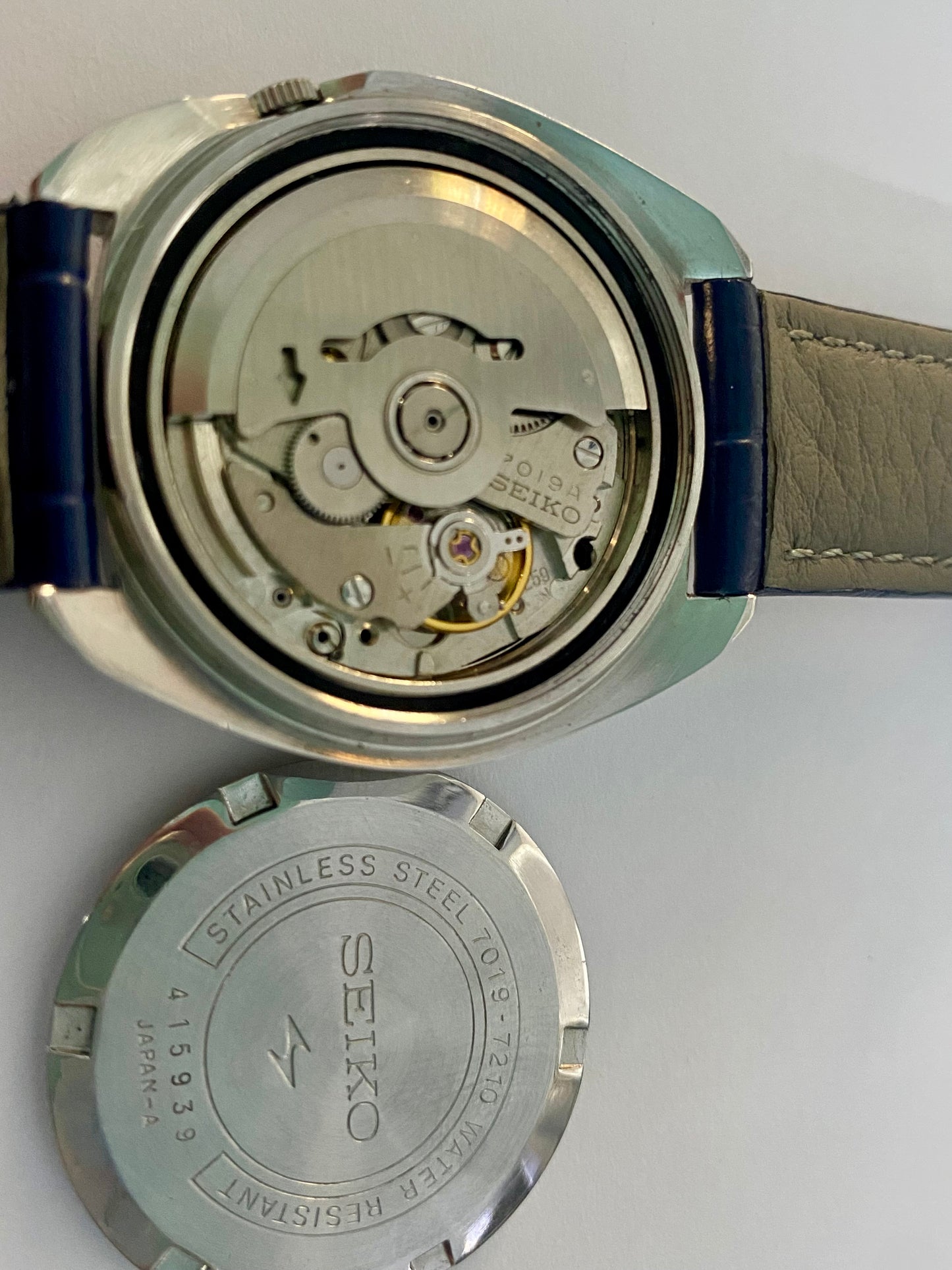 Vintage Seiko 5 Actus 7019-7210 Blue SERVICED Auto January 1974