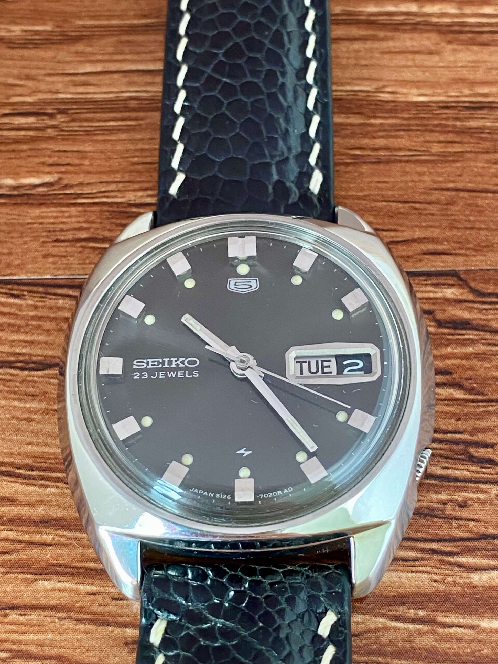 Vintage Seiko 5 5126-7000 Serviced Automatic June 1967 UK VINTAGE WATCH LTD