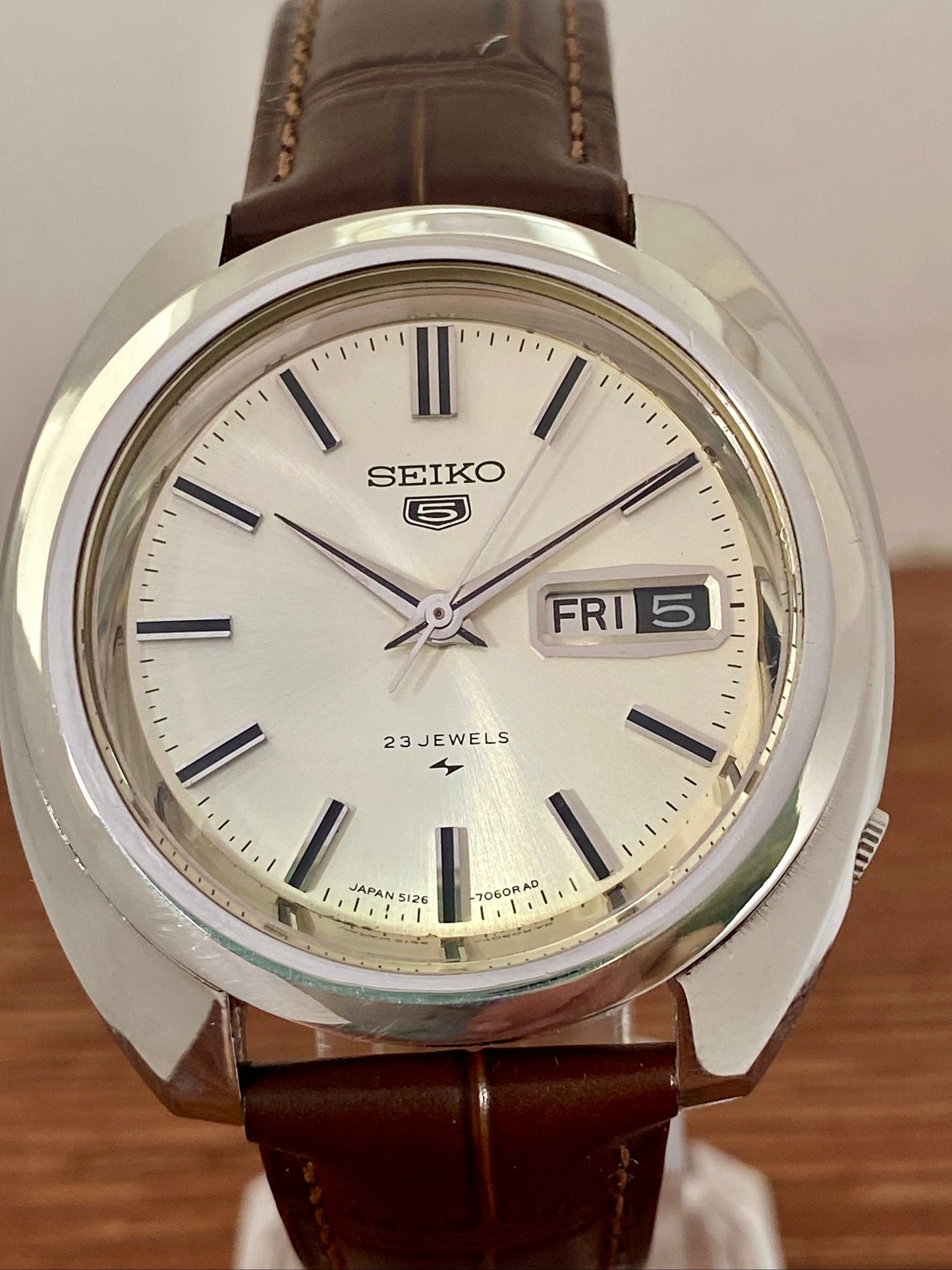 Vintage Seiko 5 5126-7020 Serviced Automatic June 1969 UK VINTAGE WATCH LTD