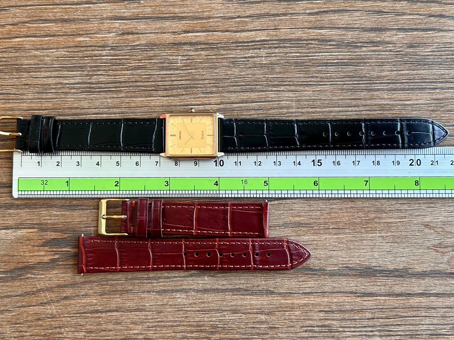 Vintage Seiko Dolce 7740-5000 Quartz Gold Flake January 1987 UK VINTAGE WATCH LTD