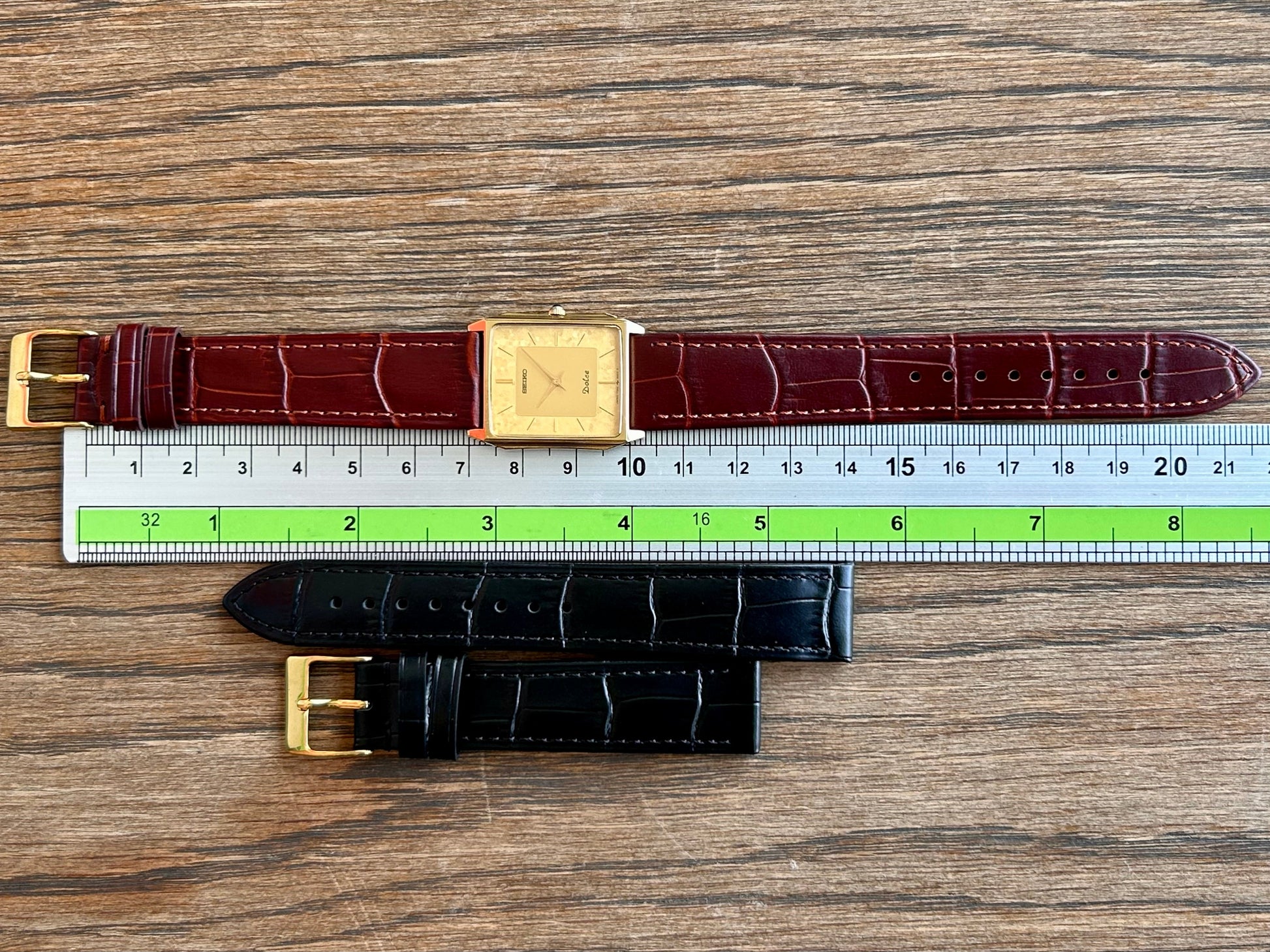 Vintage Seiko Dolce 7740-5000 Quartz Gold Flake, April 1987 UK VINTAGE WATCH LTD