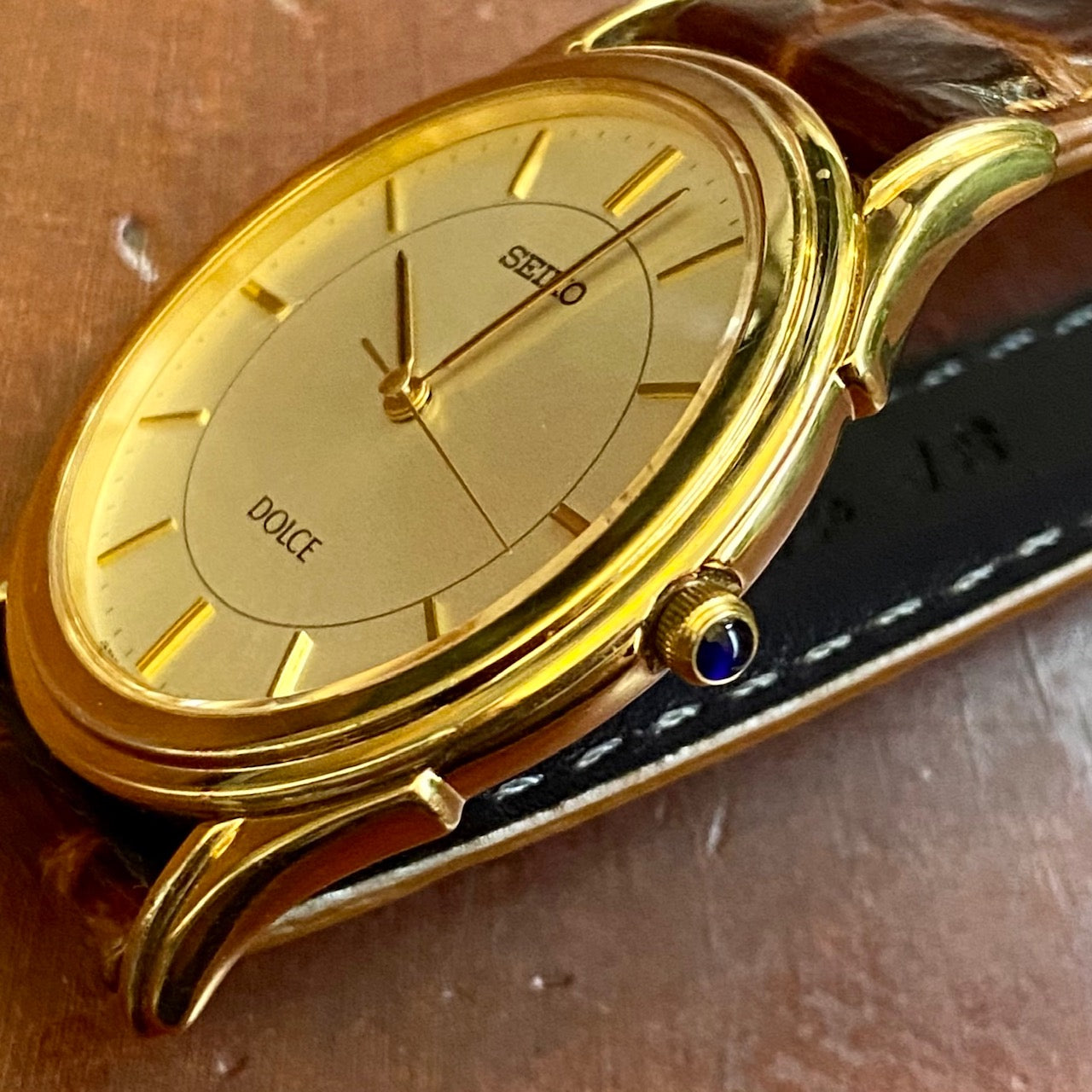 Vintage February 2000 Seiko Quartz Dolce 5E31-7A40 SGP 30 - Double Circle