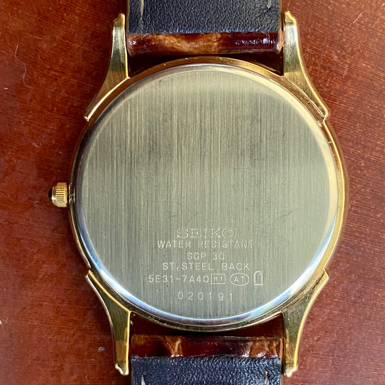 Vintage February 2000 Seiko Quartz Dolce 5E31-7A40 SGP 30 - Double Circle