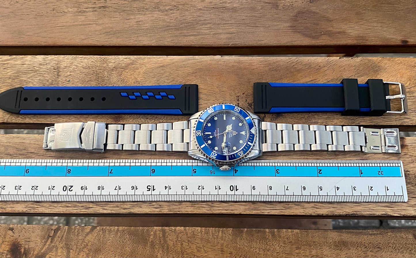 COMING SOON! SERVICED Vintage September 1990 Elgin Deep Sea International FL-531N-SL Blue Automatic Diving Watch - PRE-ORDER NOW!