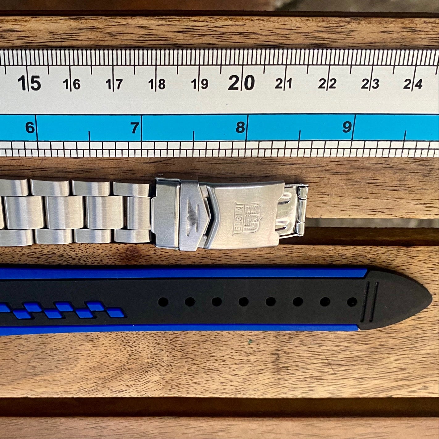 COMING SOON! SERVICED Vintage September 1990 Elgin Deep Sea International FL-531N-SL Blue Automatic Diving Watch - PRE-ORDER NOW!