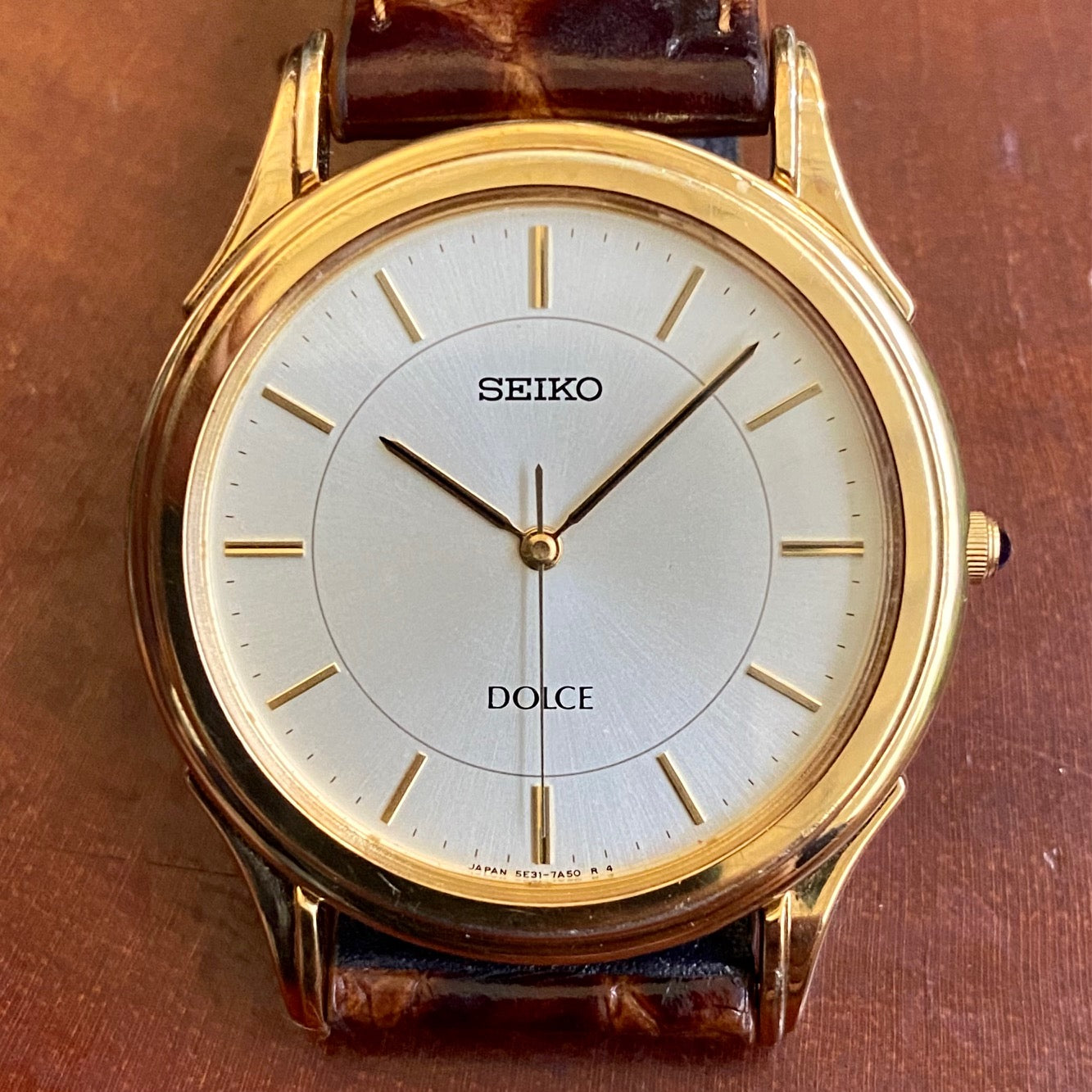 Vintage February 2000 Seiko Quartz Dolce 5E31-7A40 SGP 30 - Double Circle