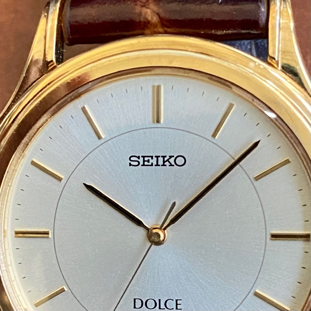 Vintage February 2000 Seiko Quartz Dolce 5E31-7A40 SGP 30 - Double Circle