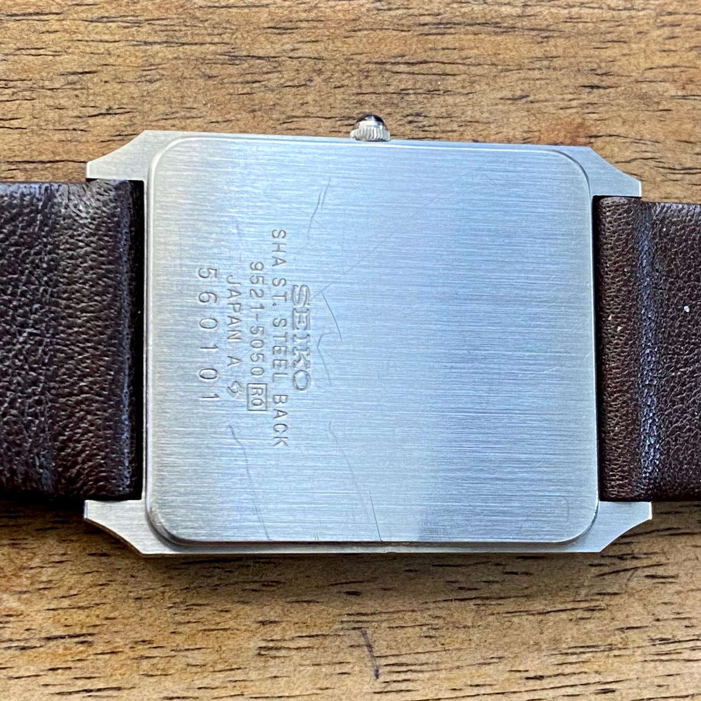 Vintage June 1985 SHA Seiko Dolce Tank Quartz 9521-5050 - Graph Dial