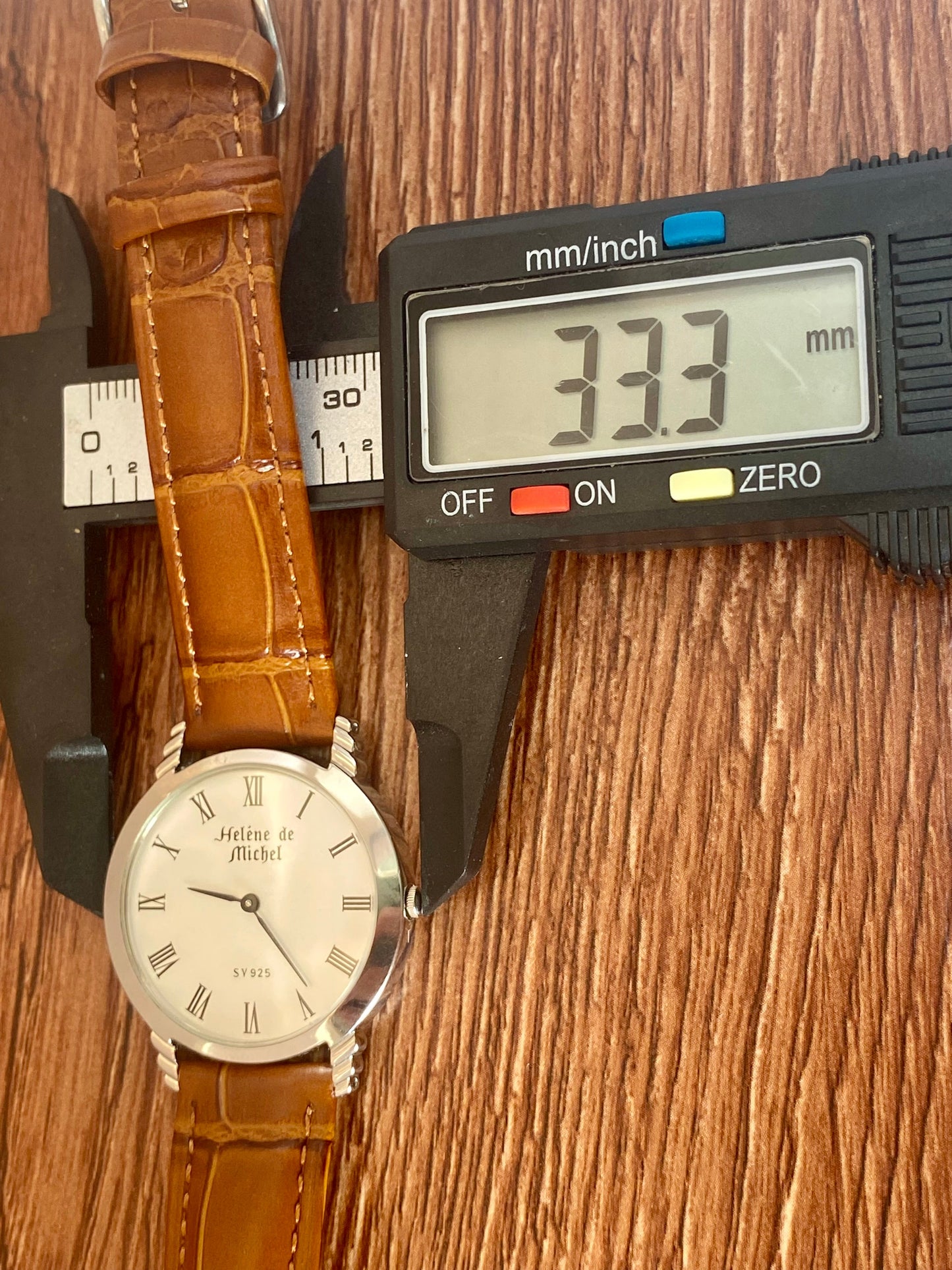 Helene de Michel SV 925 Sterling Silver 1980s Quartz - Roman Numerals UK VINTAGE WATCH LTD