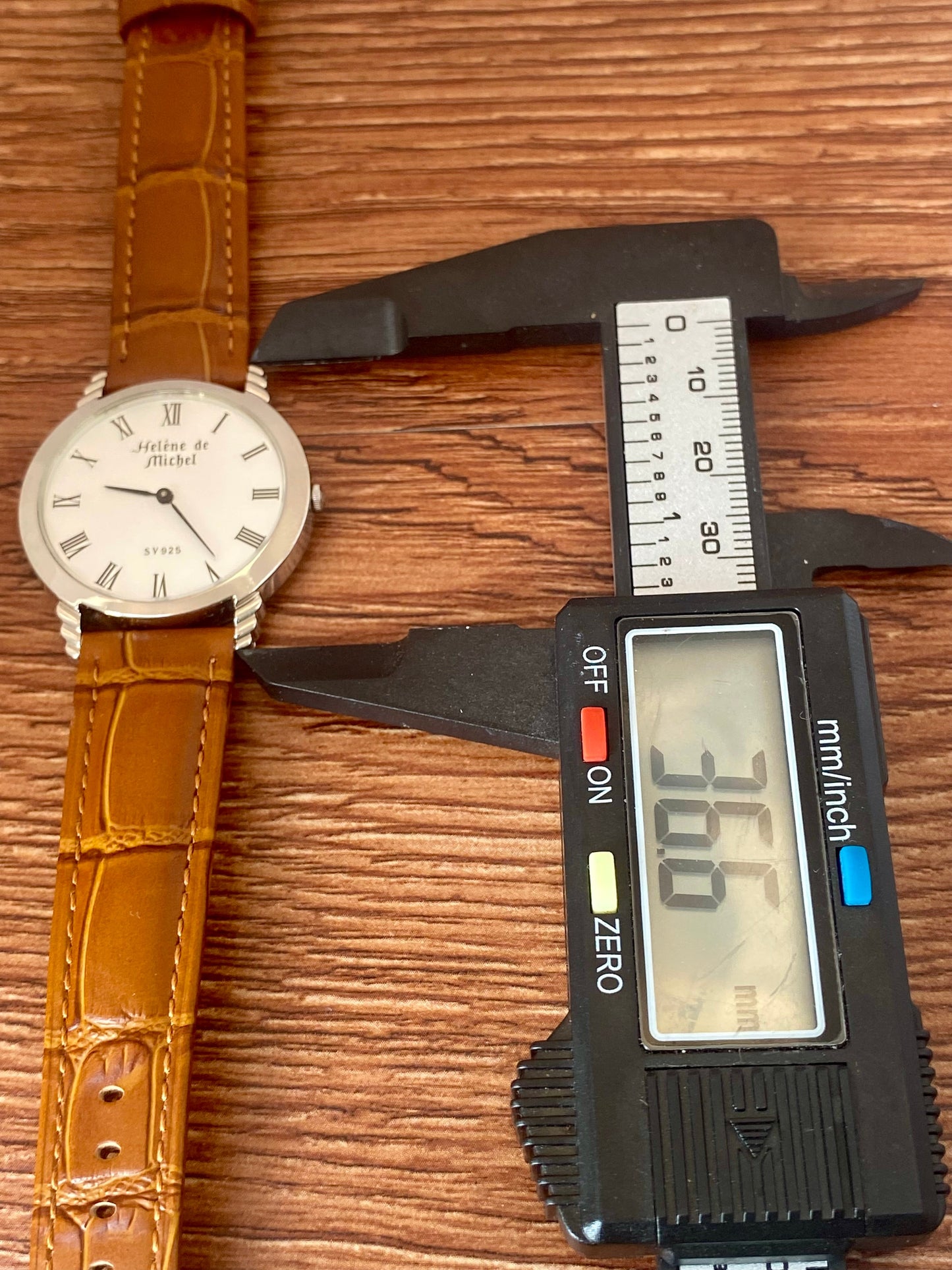 Helene de Michel SV 925 Sterling Silver 1980s Quartz - Roman Numerals UK VINTAGE WATCH LTD