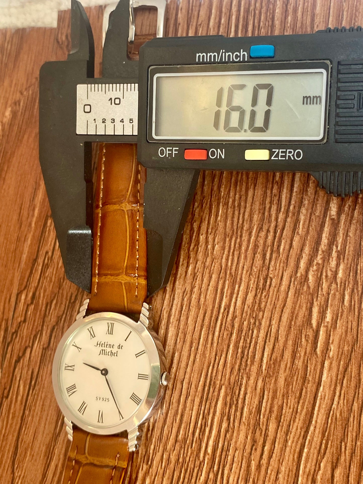 Helene de Michel SV 925 Sterling Silver 1980s Quartz - Roman Numerals UK VINTAGE WATCH LTD