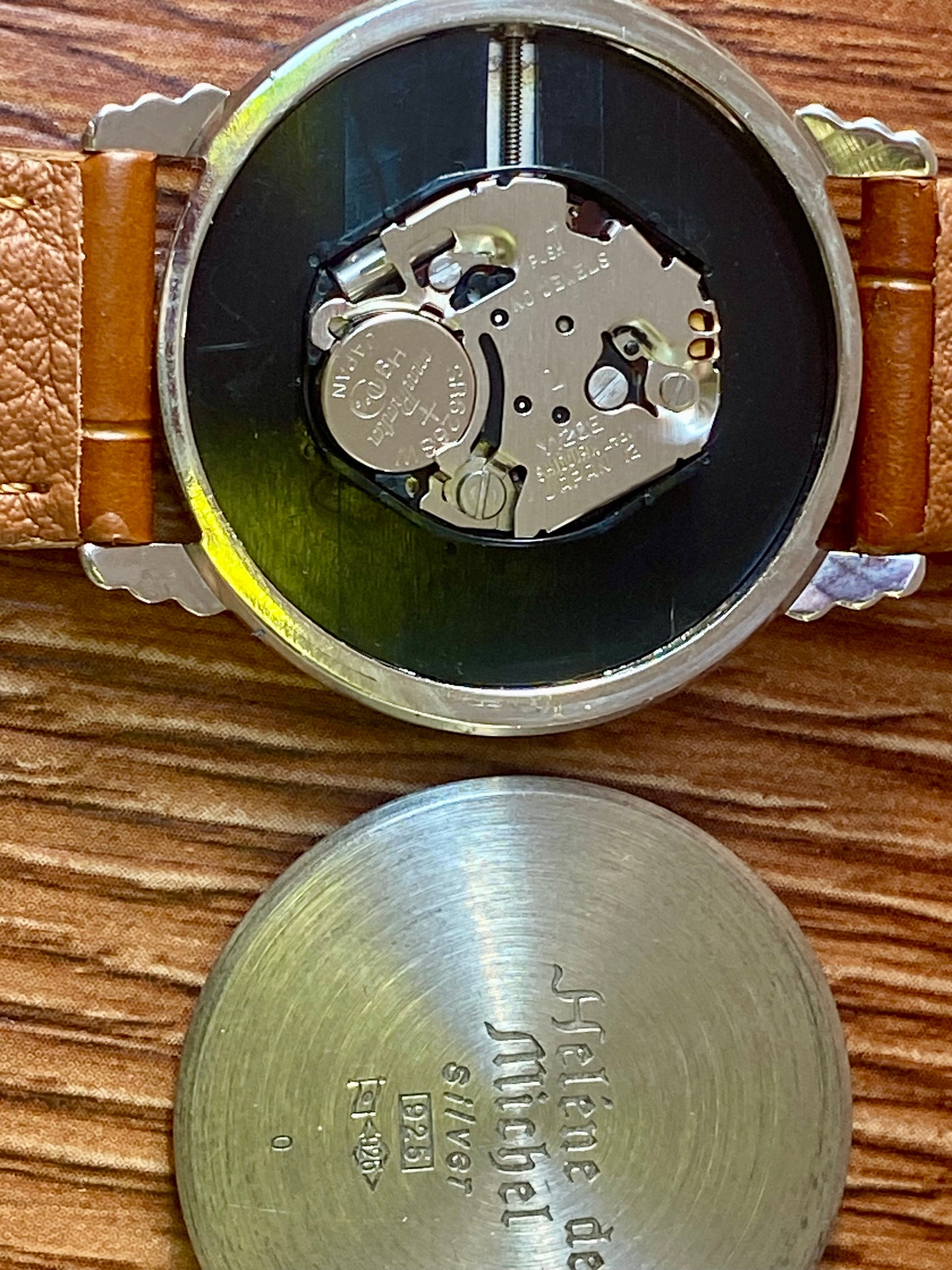 Helene de Michel SV 925 Sterling Silver 1980s Quartz - Roman Numerals UK VINTAGE WATCH LTD