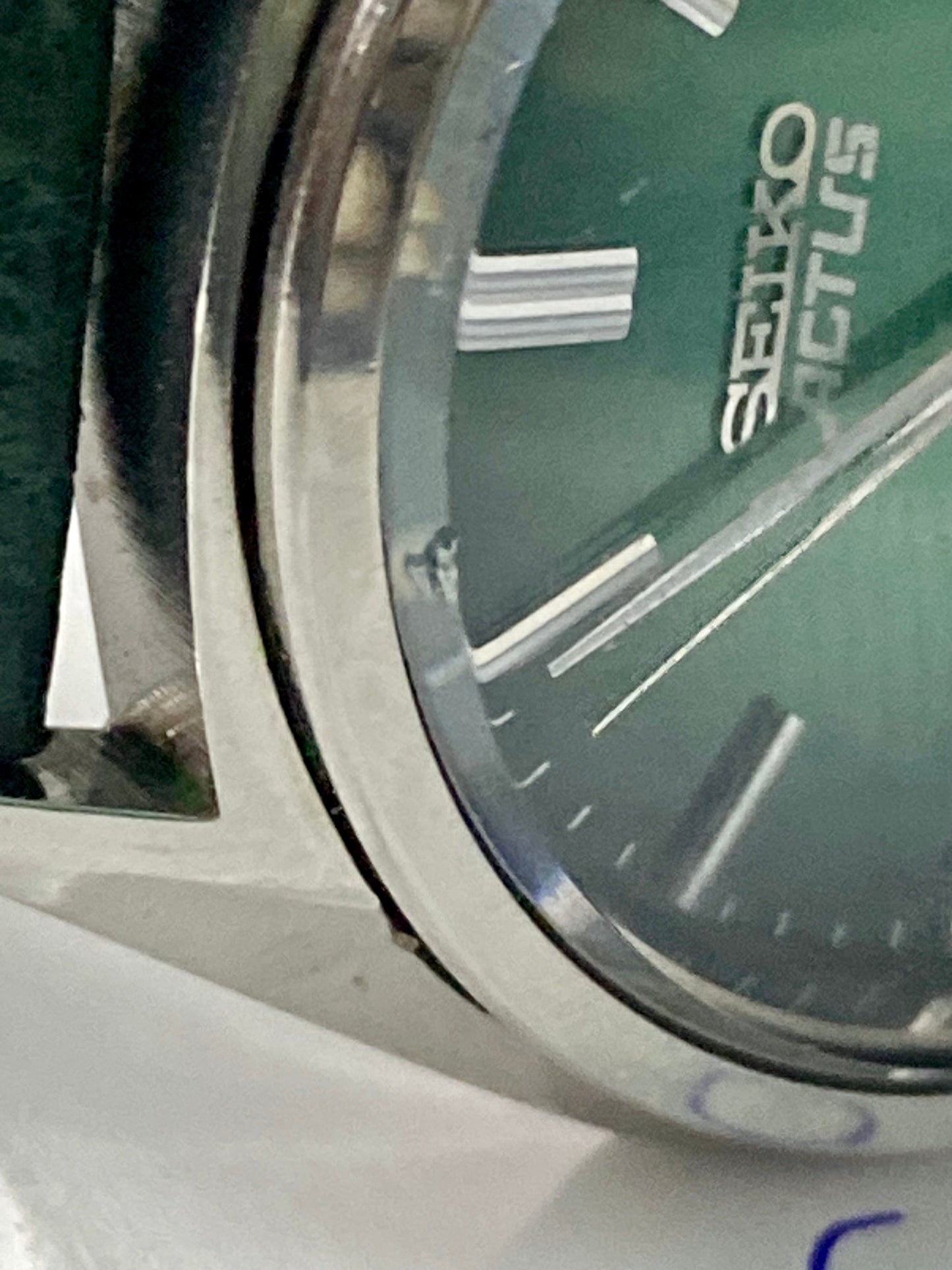 Vintage Seiko Actus SS 6306-8020 SERVICED Auto, Green, September 1976 UK VINTAGE WATCH LTD