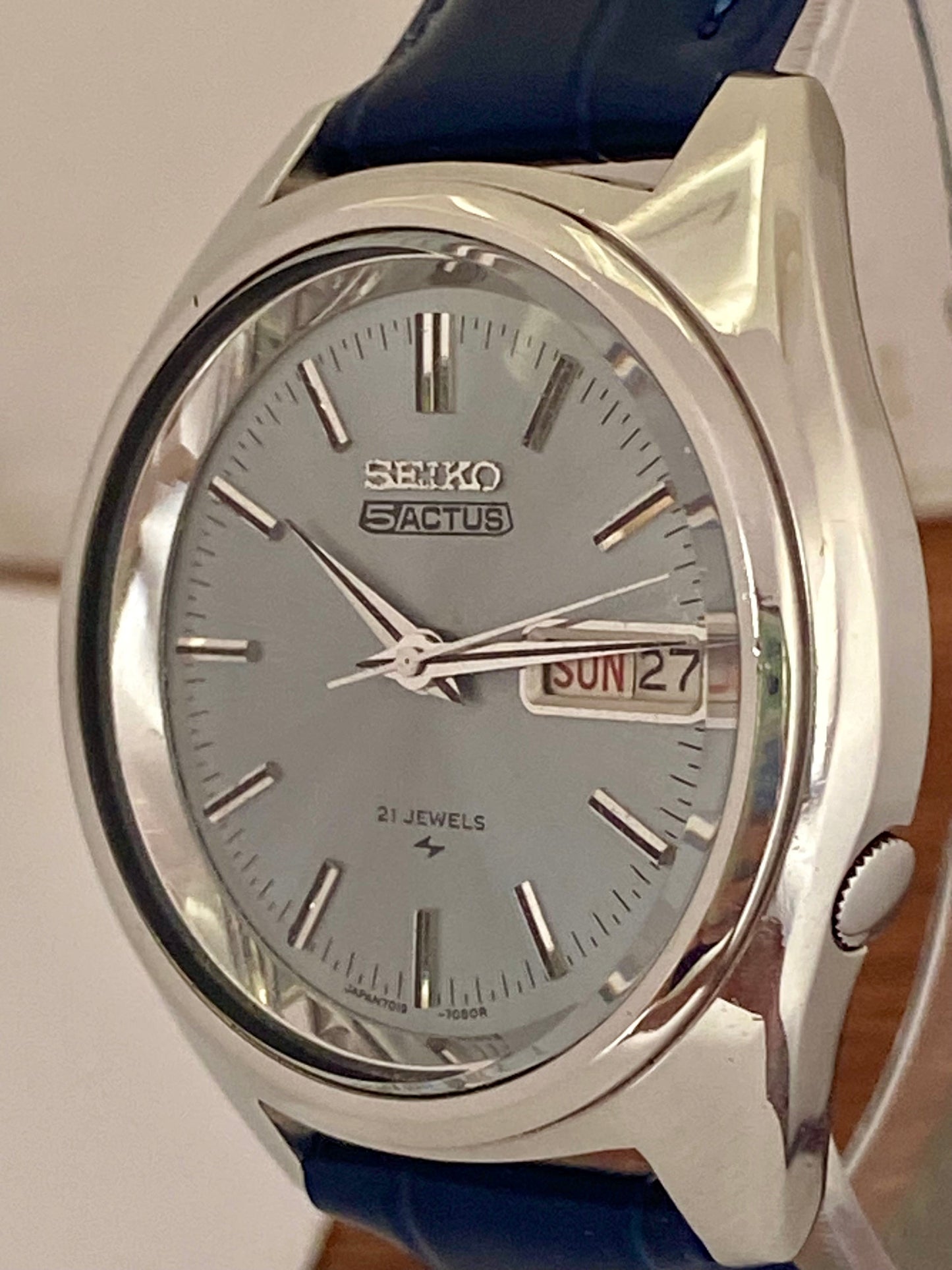 Vintage Seiko 5 Actus 7019-7060 SERVICED Auto, February 1972 UK VINTAGE WATCH LTD