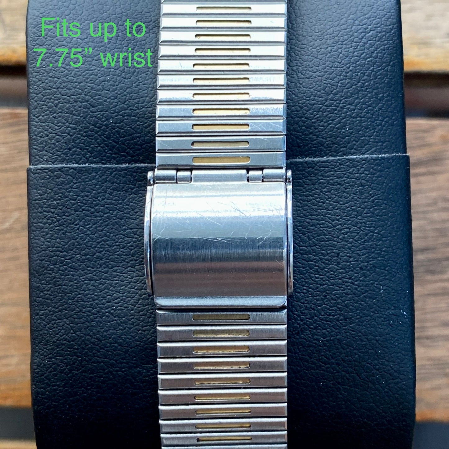 Vintage October 1990 Seiko Quartz Tank 5933-5040 2-Tone Champagne Waffle