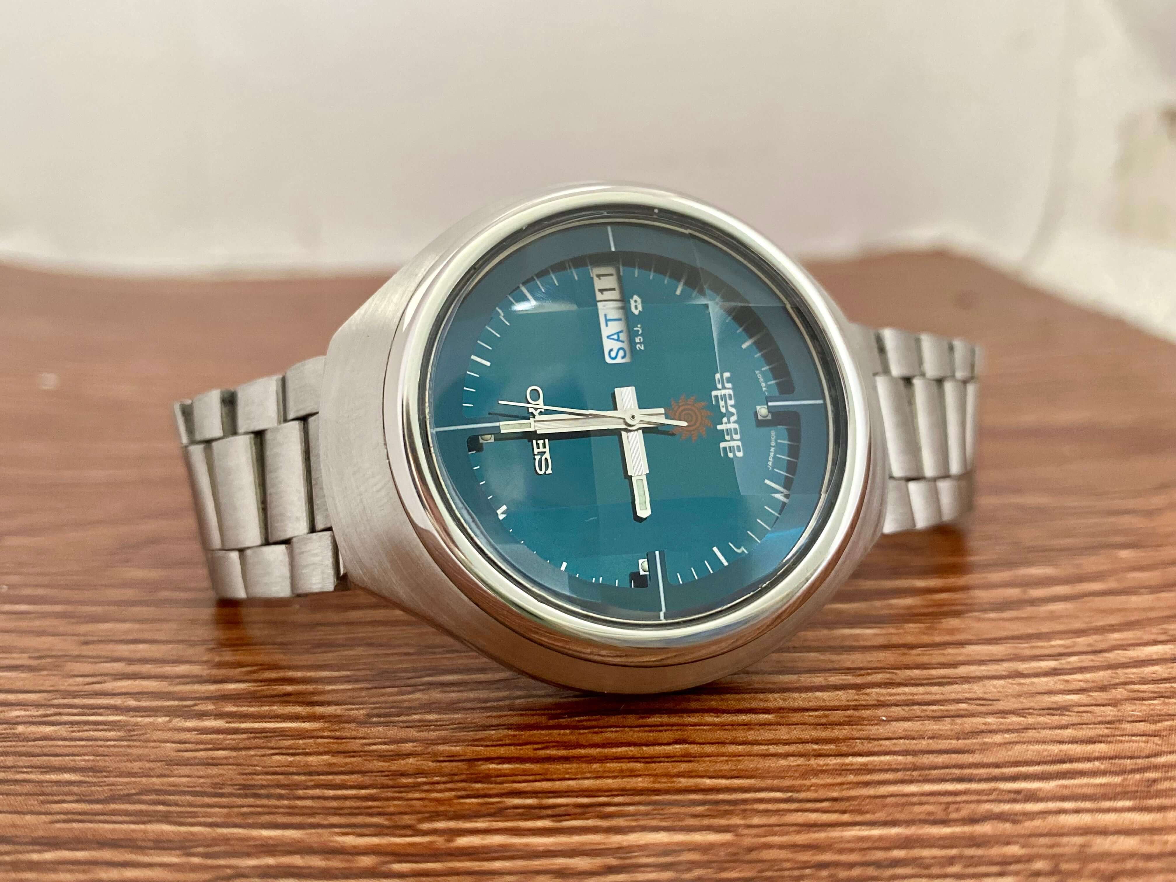 Seiko Advan 6106-7680 Rare Blue Dial Serviced Auto July 1973 – UK