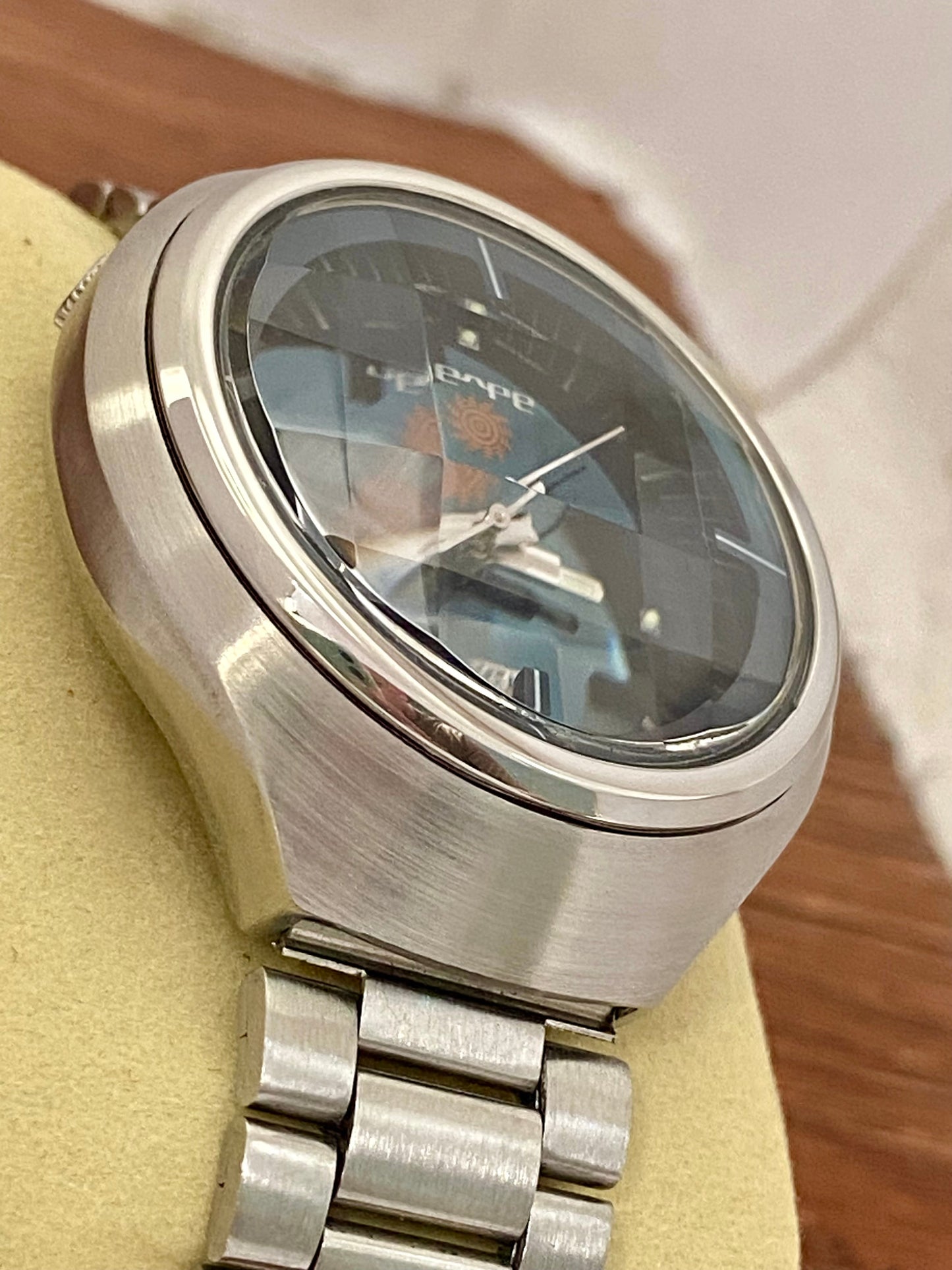 Rare Seiko Advan 6106-7680 Ocean Blue Dial, SERVICED Auto, May 1973 UK VINTAGE WATCH LTD