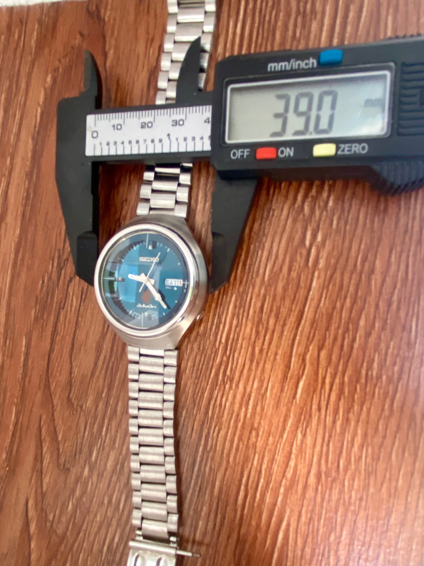 Rare Seiko Advan 6106-7680 Ocean Blue Dial, SERVICED Auto, May 1973 UK VINTAGE WATCH LTD