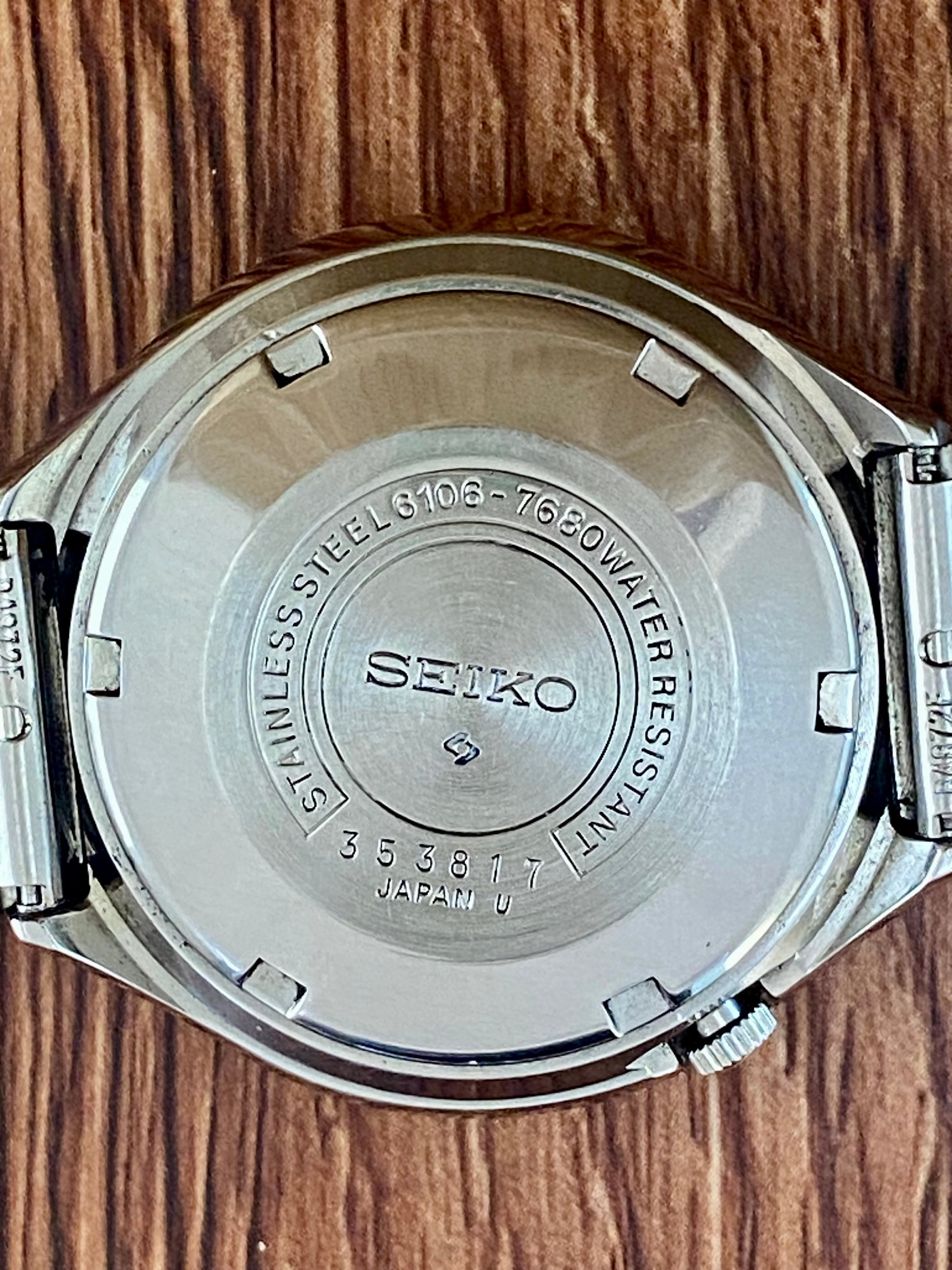 Rare Seiko Advan 6106-7680 Ocean Blue Dial, SERVICED Auto, May 1973 UK VINTAGE WATCH LTD