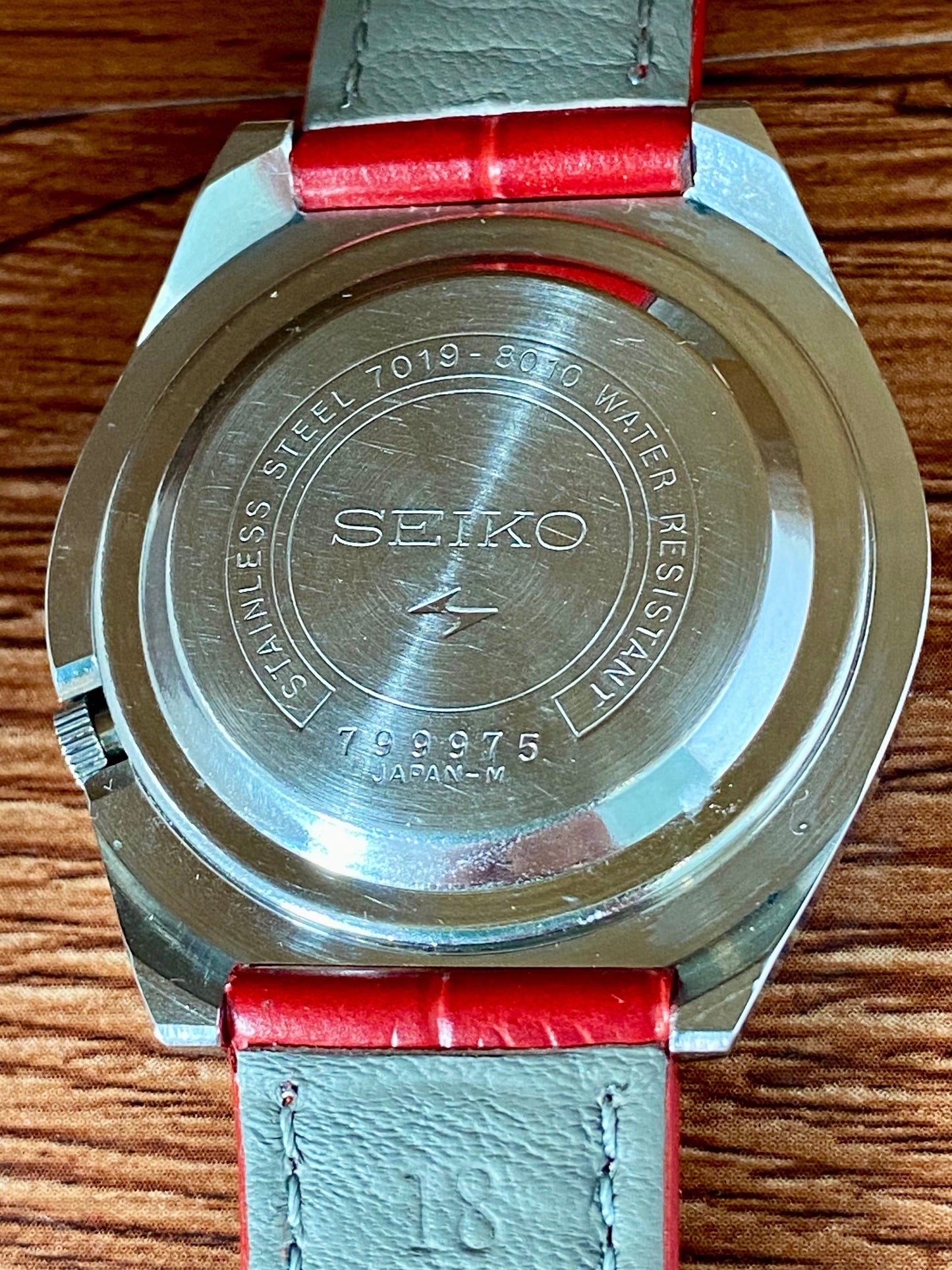 Vintage Seiko 5 Actus 7019-8010 Sunburst , SERVICED Auto September 1977 UK VINTAGE WATCH LTD