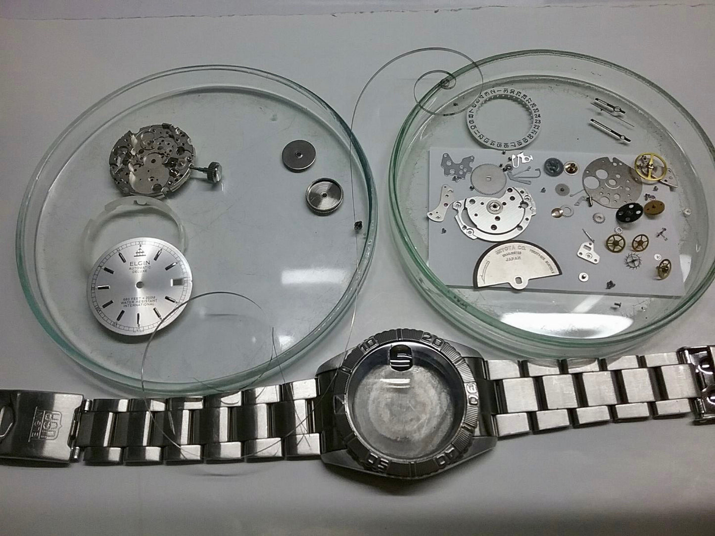 Vintage Elgin Deluxe FK-1135-F International SERVICED Auto, Diving Watch, 1990s UK VINTAGE WATCH LTD