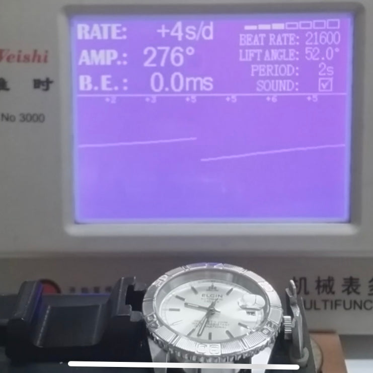 Vintage Elgin Deluxe FK-1135-F International SERVICED Auto, Diving Watch, 1990s UK VINTAGE WATCH LTD