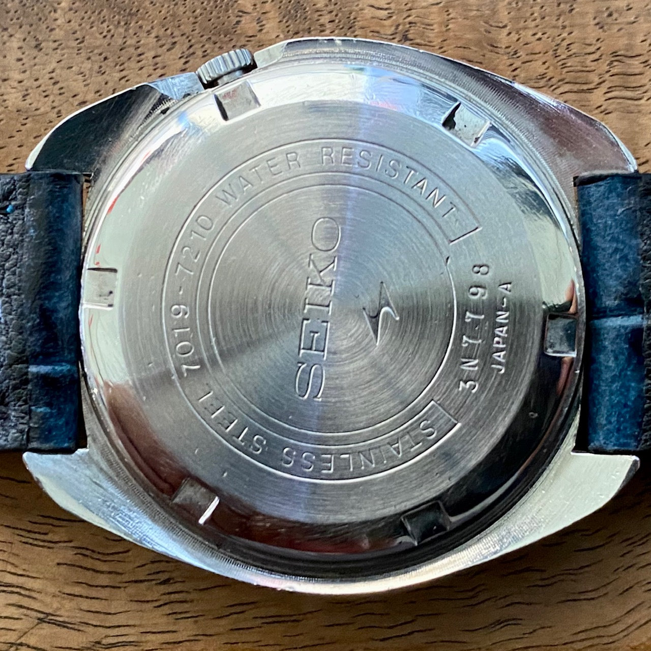 Vintage Seiko 5 Actus 7019-7210 Blue  SERVICED Auto November 1973 UK VINTAGE WATCH LTD