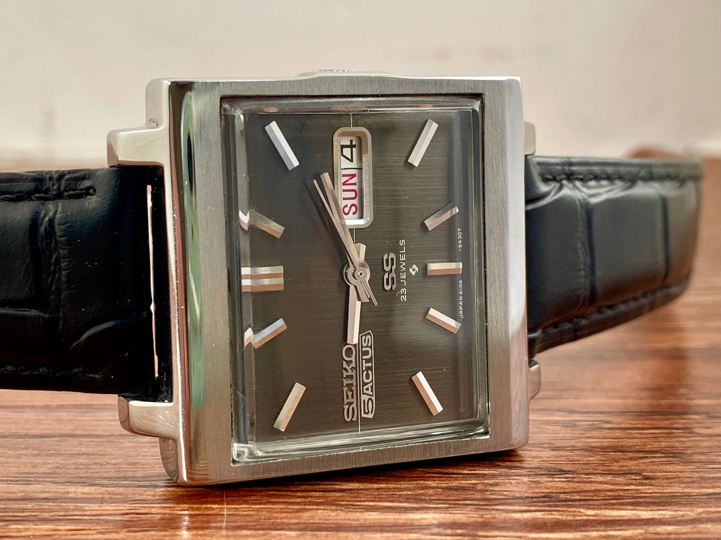 Seiko 5 Actus SS 6106-5440 TV Screen, SERVICED Auto, October 1970 UK VINTAGE WATCH LTD