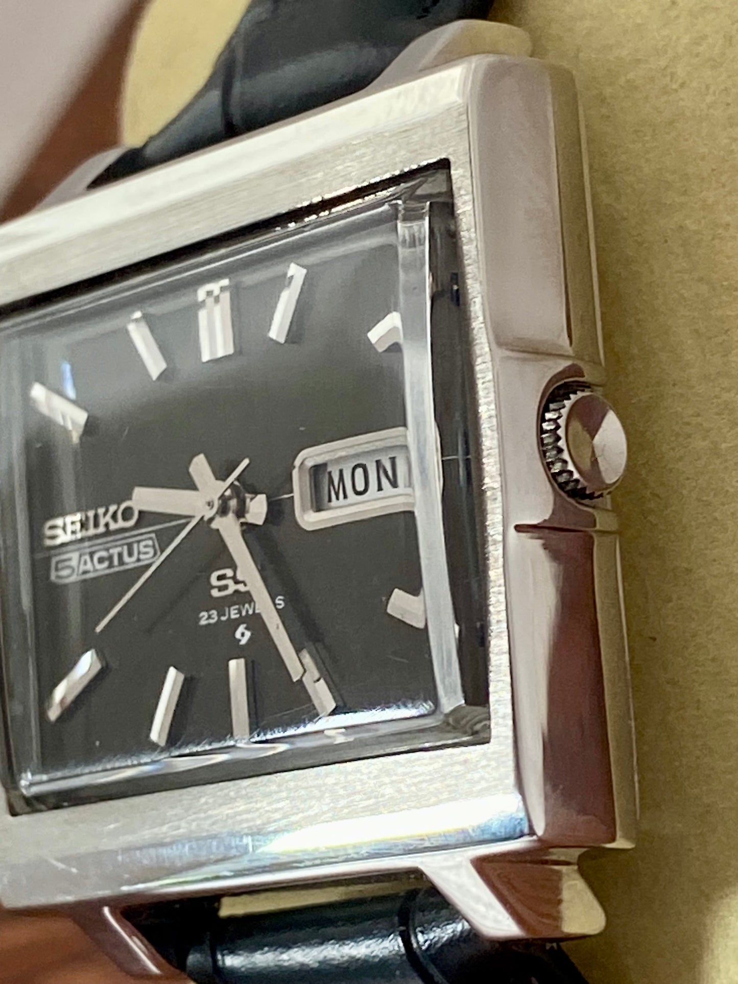 Seiko 5 Actus SS 6106-5440 TV Screen, SERVICED Auto, October 1970 UK VINTAGE WATCH LTD