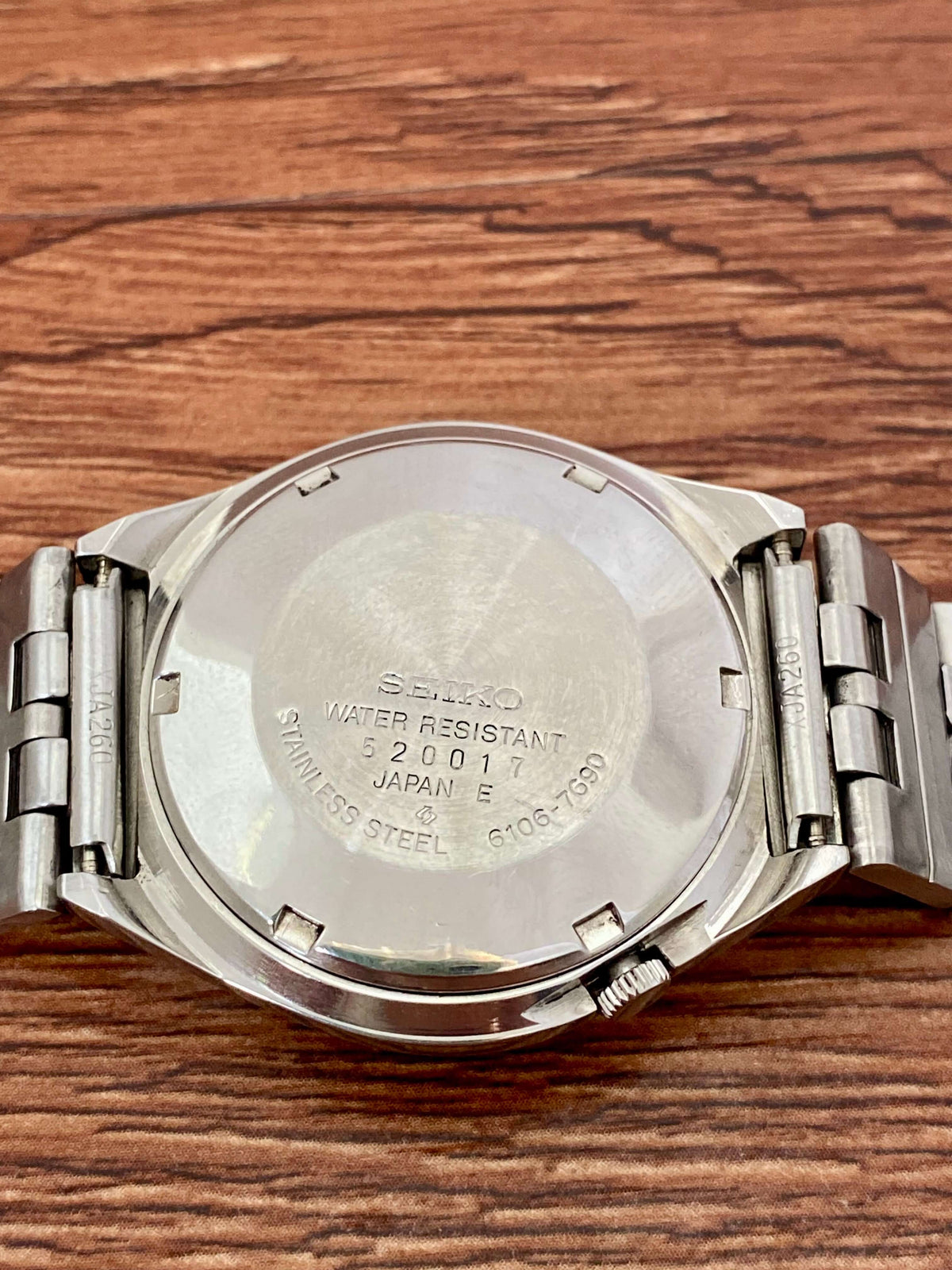 Vintage Seiko 5 Actus 6106-7690 SS SERVICED Brown Dial, February 1975