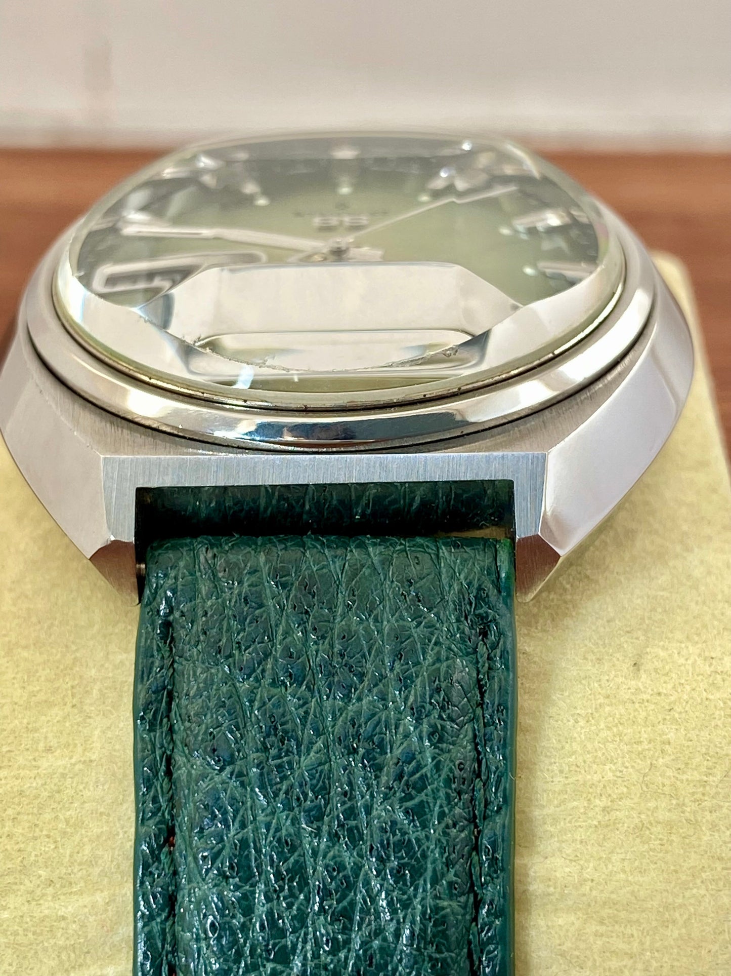 Seiko 5 Actus SS 6106-7700 Green SERVICED Auto, February 1974 UK VINTAGE WATCH LTD
