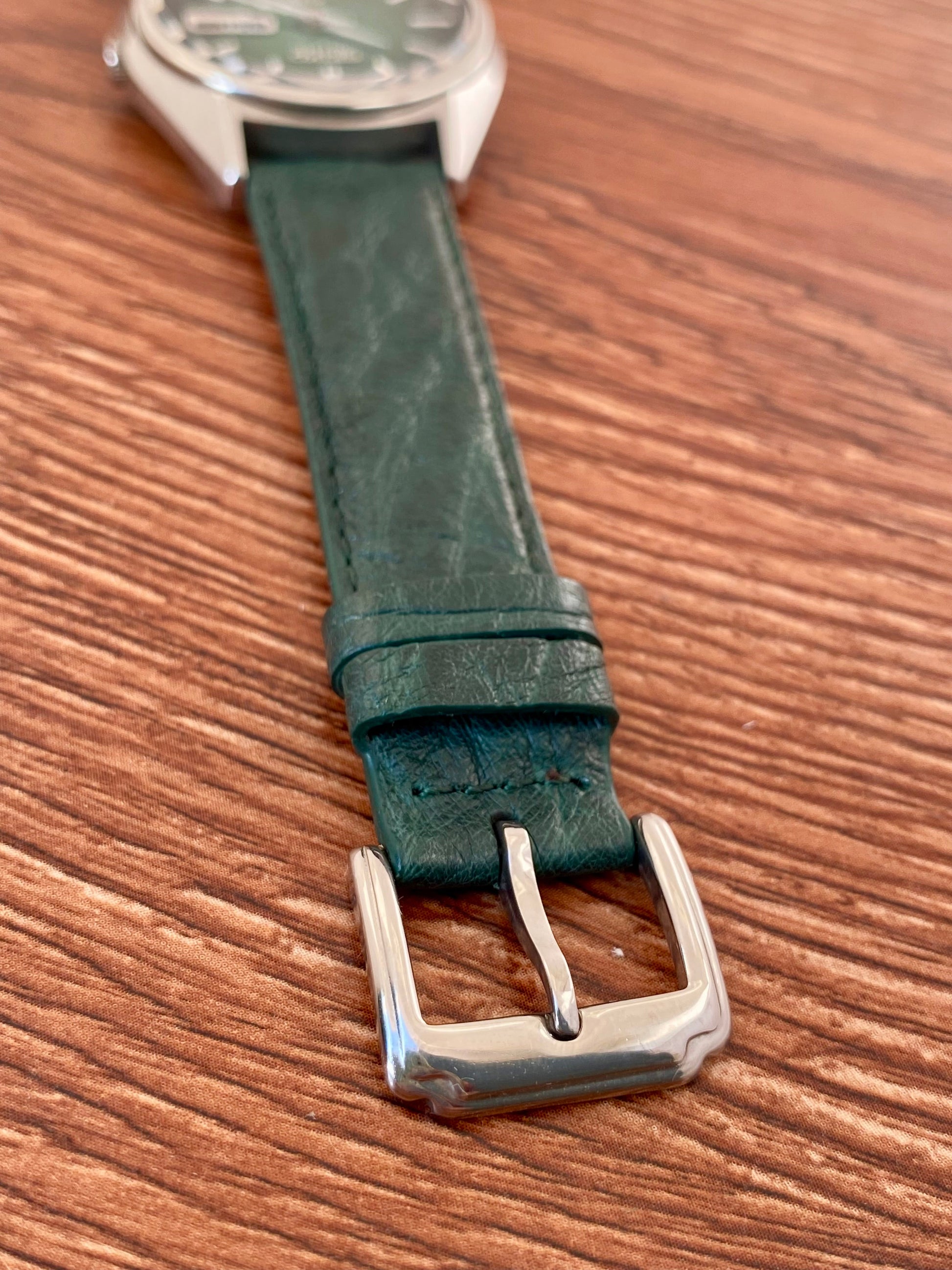 Vintage Seiko Actus SS 6306-8020 SERVICED Auto, Green, October 1976 UK VINTAGE WATCH LTD