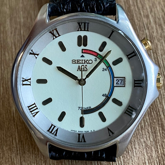 SUPER RARE LIMITED EDITION 50th Anniversary Seiko AGS 5M22-7C20 October 1995 Kinetic - Luminous Dial