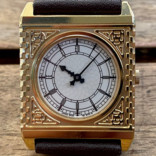 Rare February 1987 Seiko Quartz 5P30-6150 Big Ben Watch Westminster London