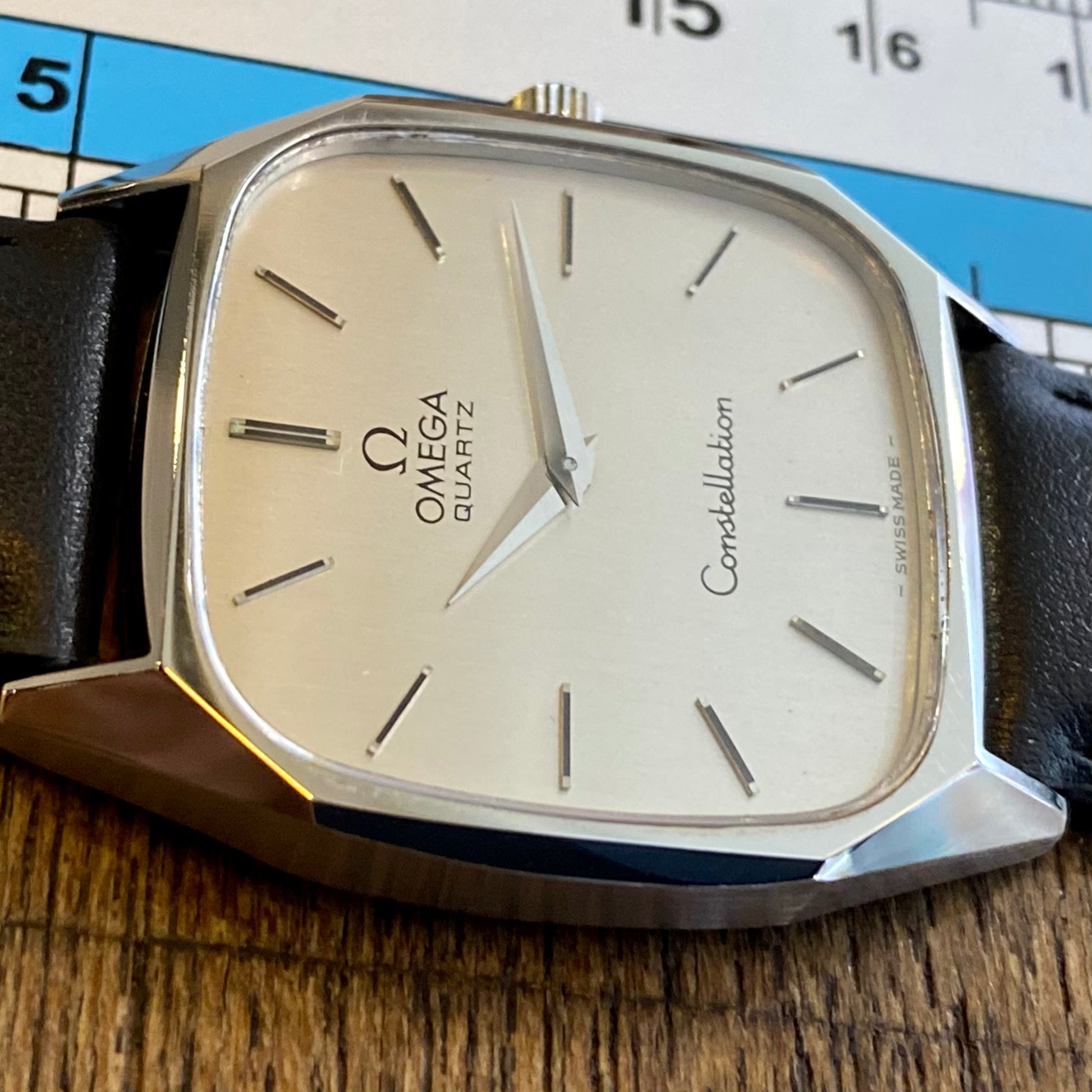 Vintage Omega Constellation 191.0014 Quartz Cal.1330 Silver Dial 1970s
