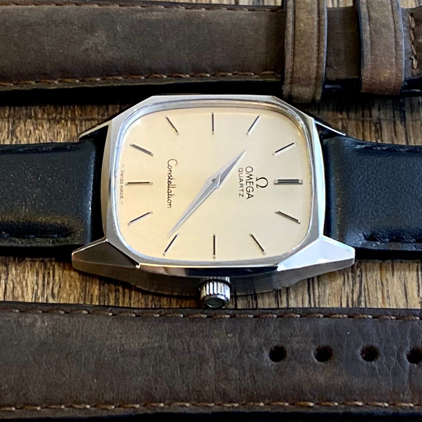Vintage Omega Constellation 191.0014 Quartz Cal.1330 Silver Dial 1970s