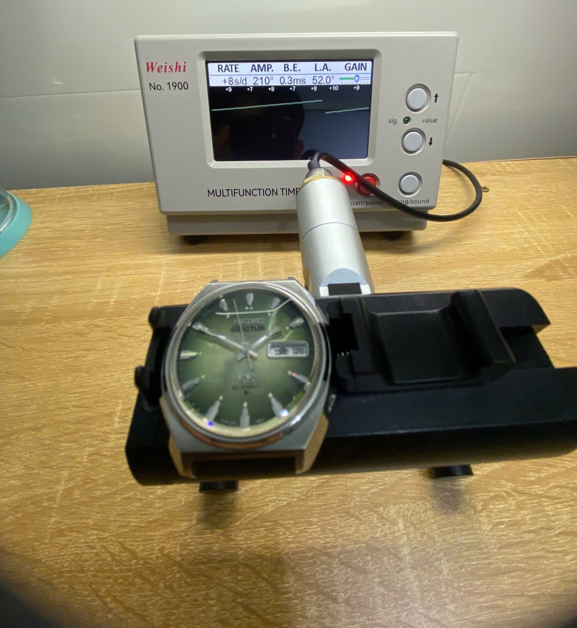 Seiko 5 Actus SS 6106-7700 Green SERVICED Auto, February 1974 UK VINTAGE WATCH LTD