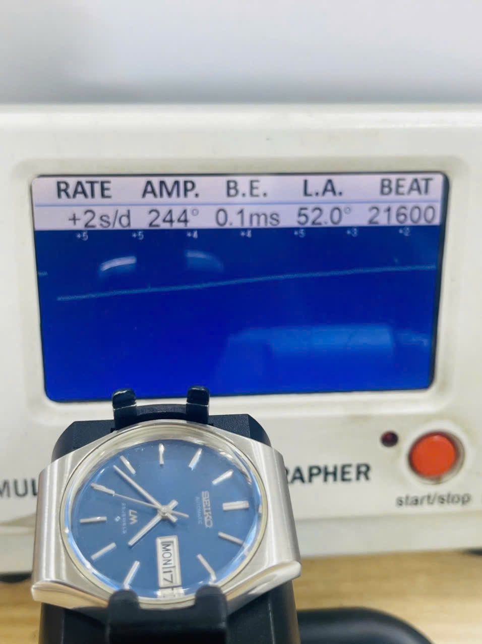 Vintage Seiko Lord Matic 5606-8100 Serviced Blue Tosca, October 1975