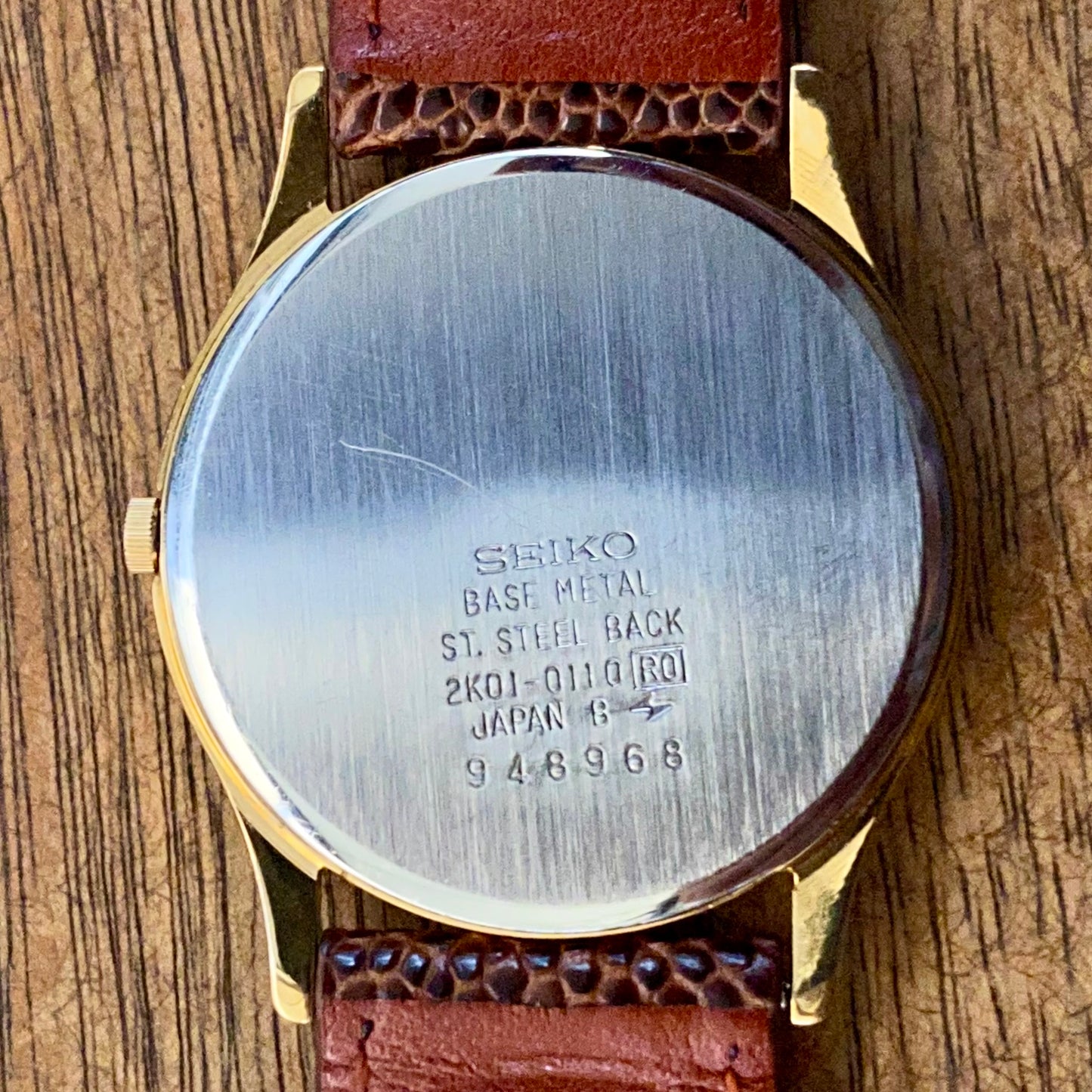 Vintage April 1999 Seiko Galaxy Quartz 2K01-0110 Upgraded Sapphire Crystal