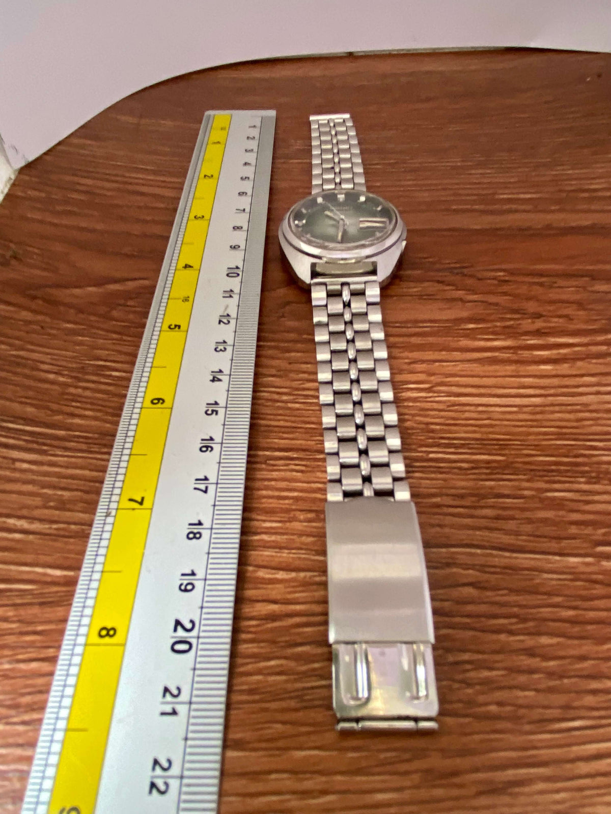 ساعة Seiko 5 Actus عتيقة 7019-7210، زرقاء، خضعت للصيانة، أوتوماتيكية، يناير 1974