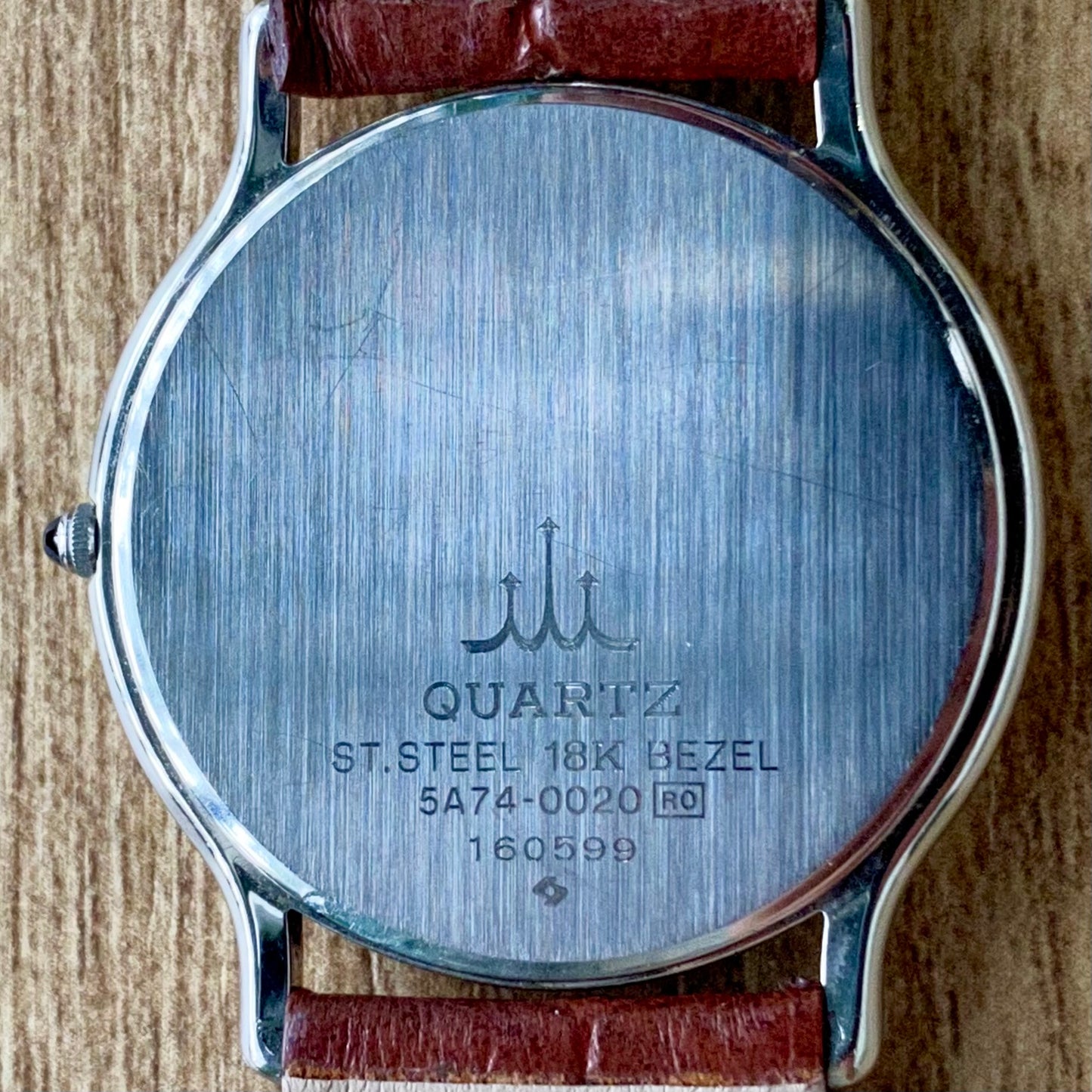 Vintage June 1991 Seiko Credor Quartz 5A74-0020 - 18K Gold Bezel - Pie Pan Dial with Cathedral Hands