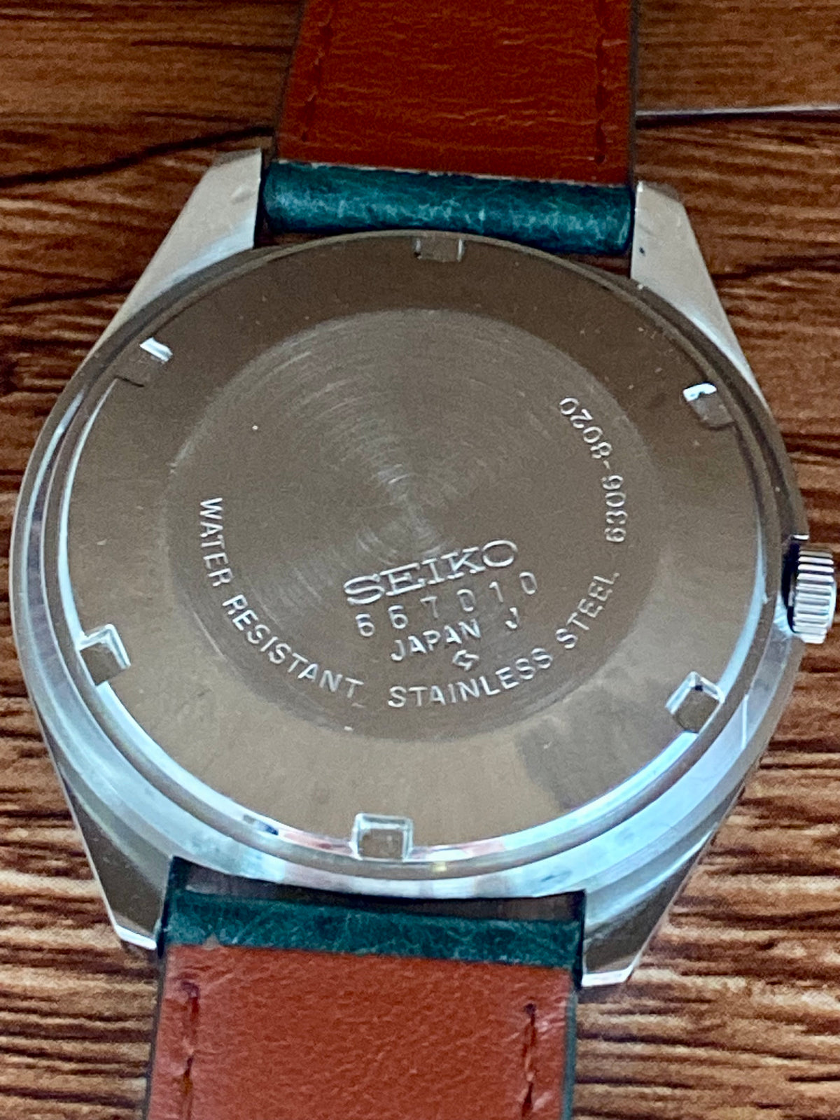 Vintage Seiko Actus SS 6306-8020 SERVICED Auto, Green, June 1976